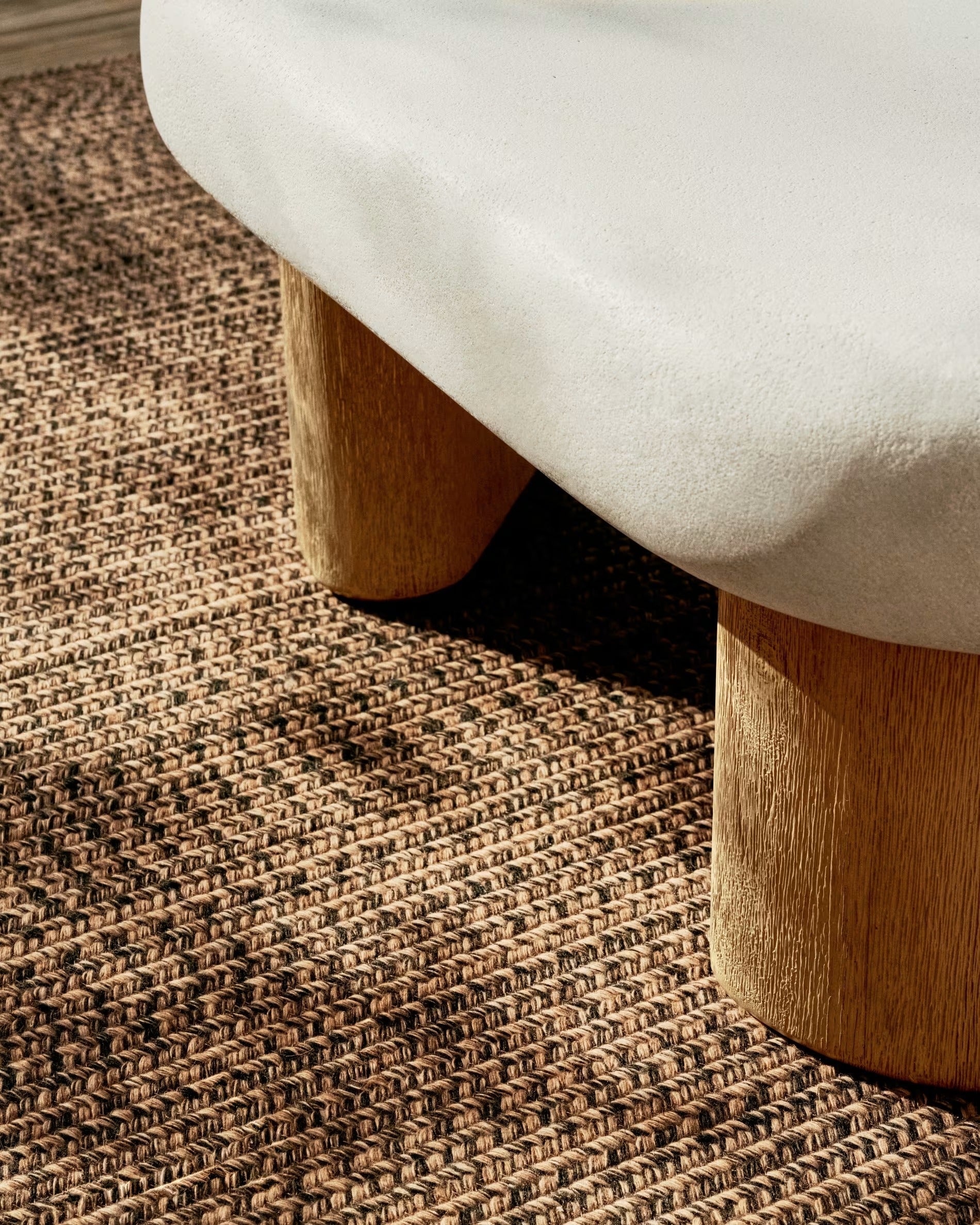 External coffee table Cement and acacia wood