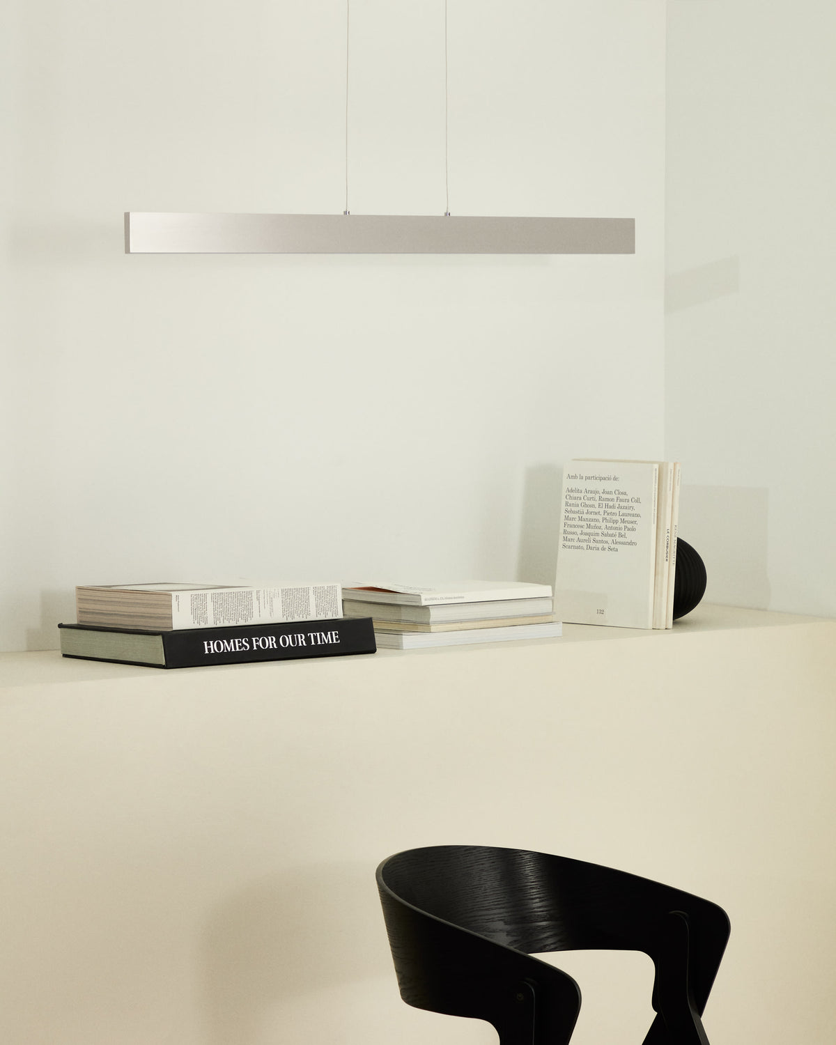 Lampa sufitowa liniowa BOADELLA srebrny aluminium – ujęcie 2