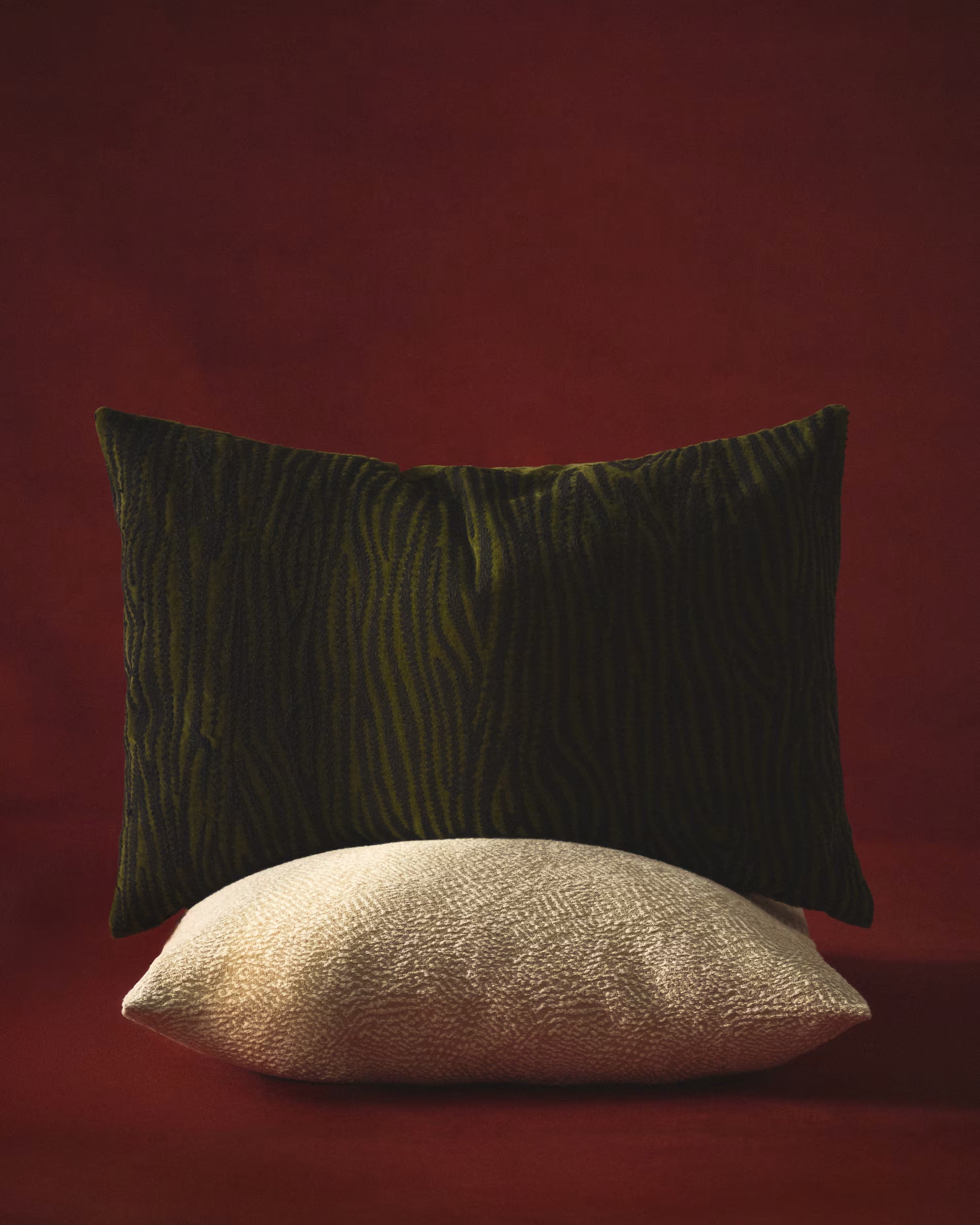 Kissenbezug DAVINA grüne Zebramuster