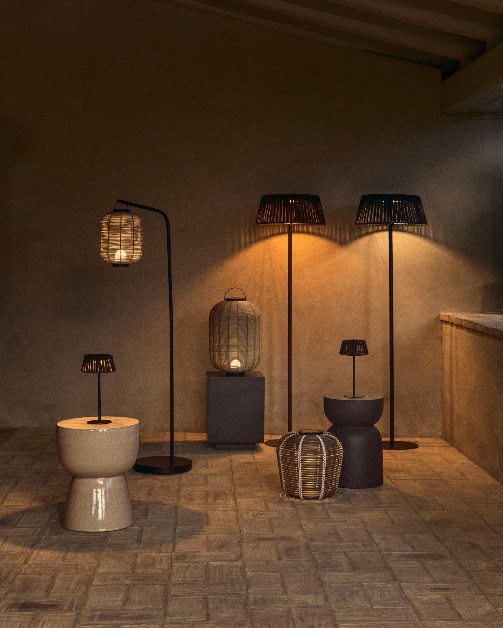Beige Solar Garden Lamp ALDET