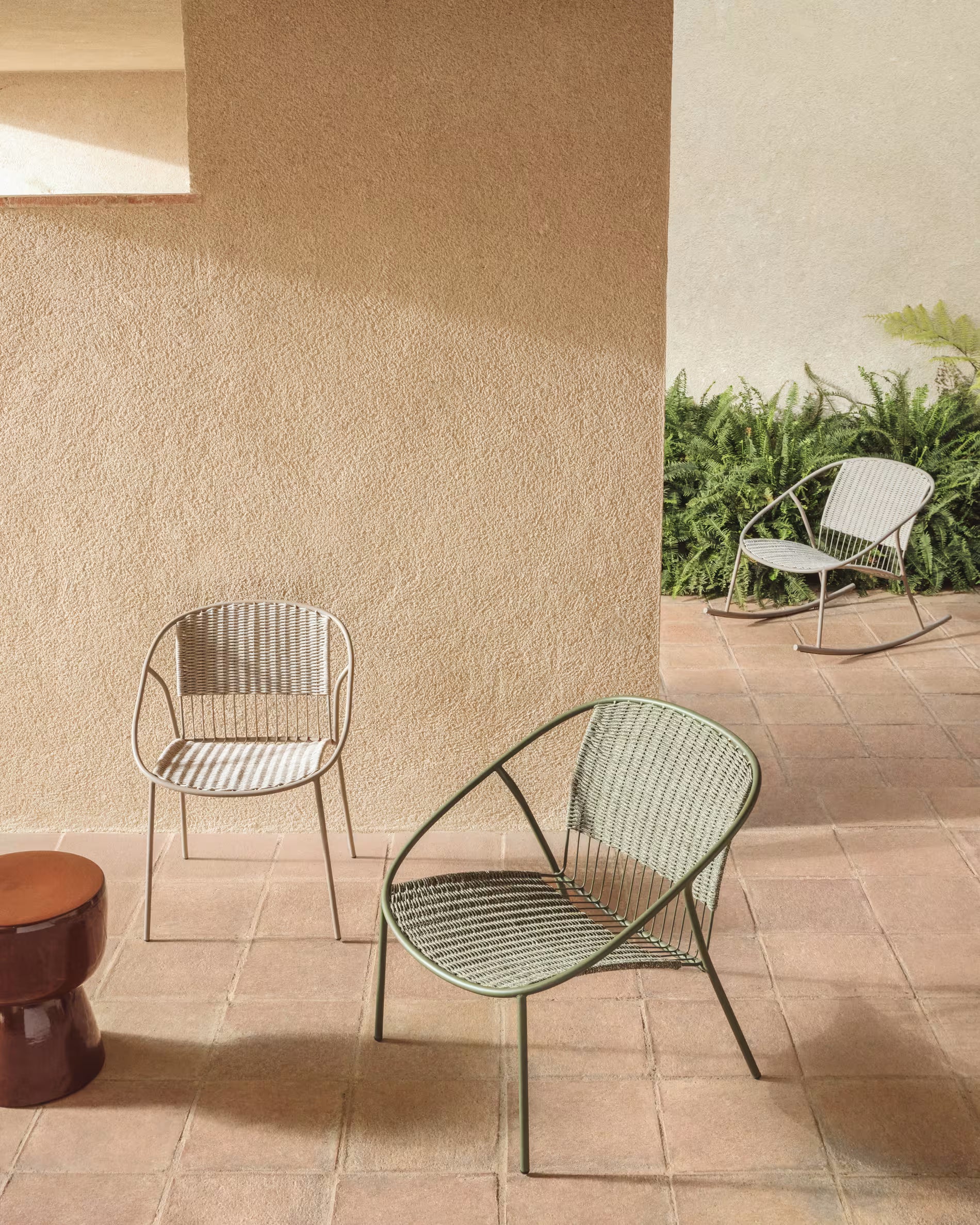 ATRANI Green Rocking Garden Chair