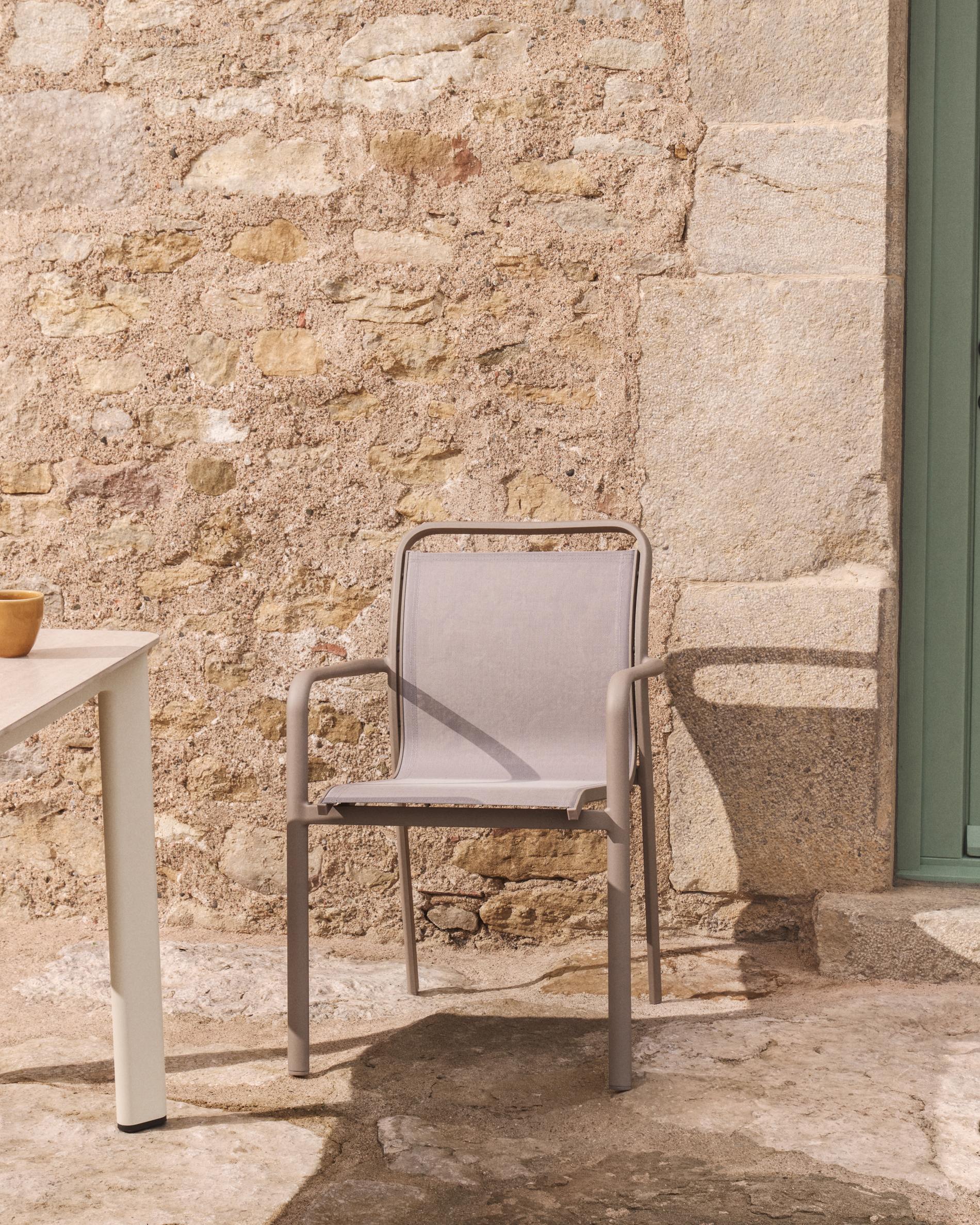 LURI taupe garden chair