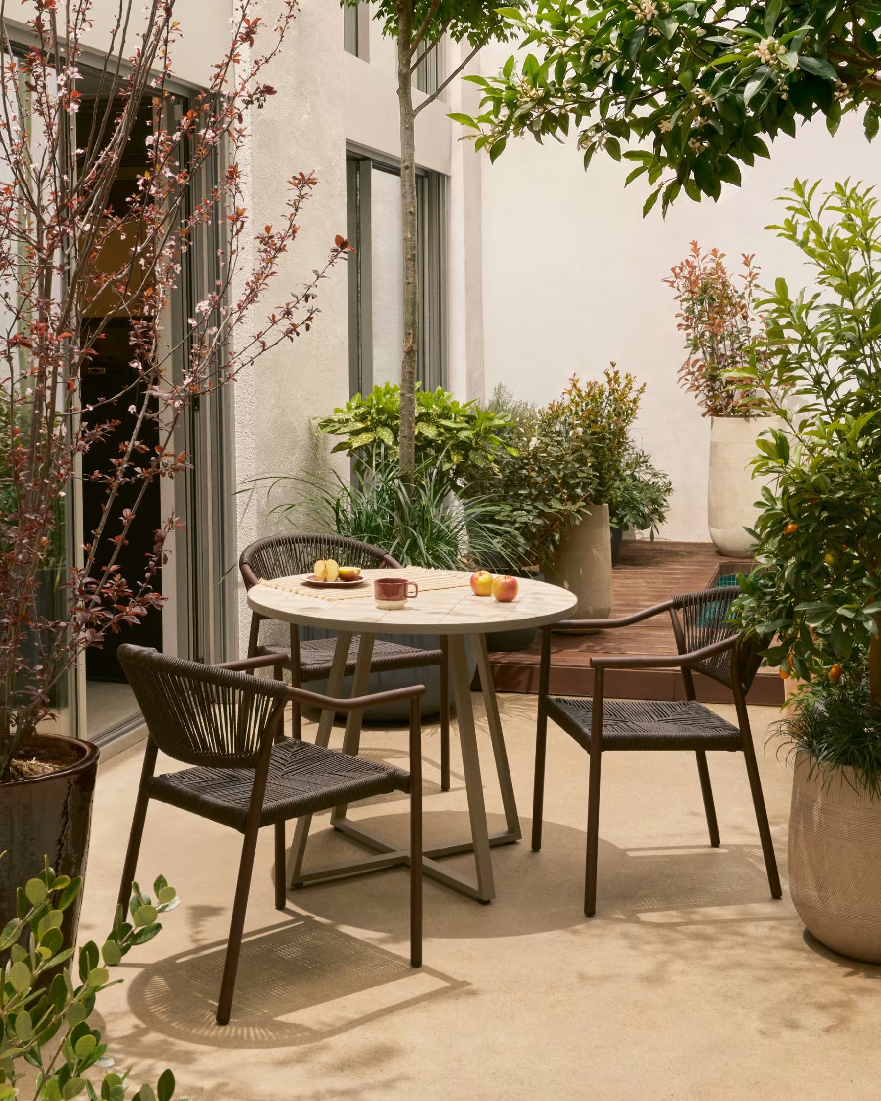 TIVAL Beige Planter Set