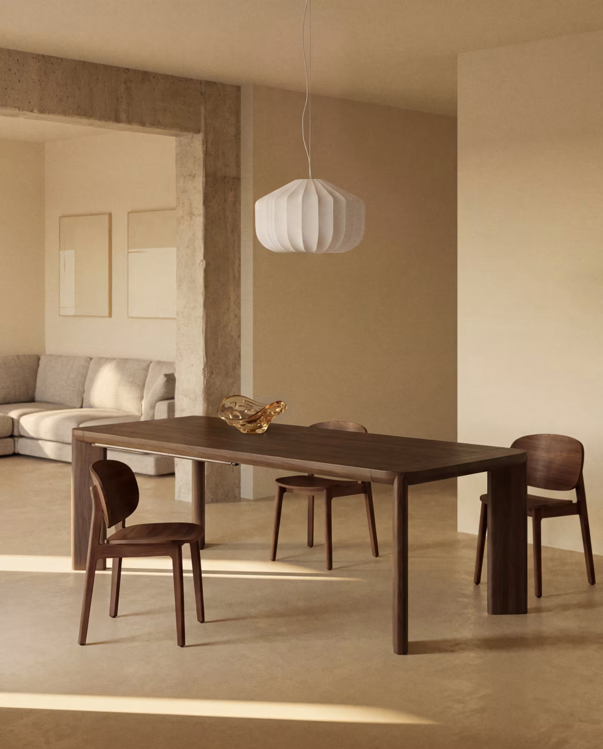 LUDARA Chair in Dark Oak Veneer