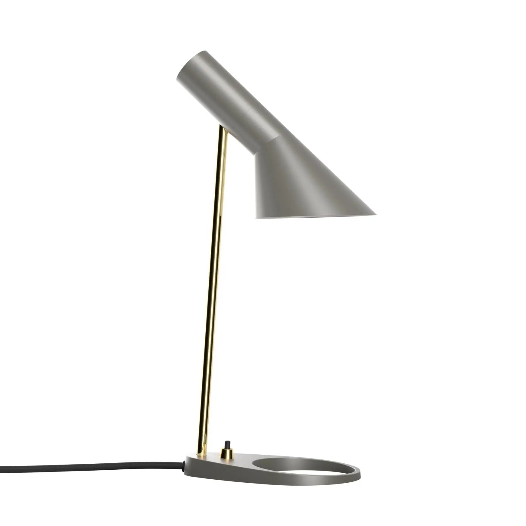 Lampa stołowa AJ MINI ciepły szary z mosiężnym – Louis Poulsen