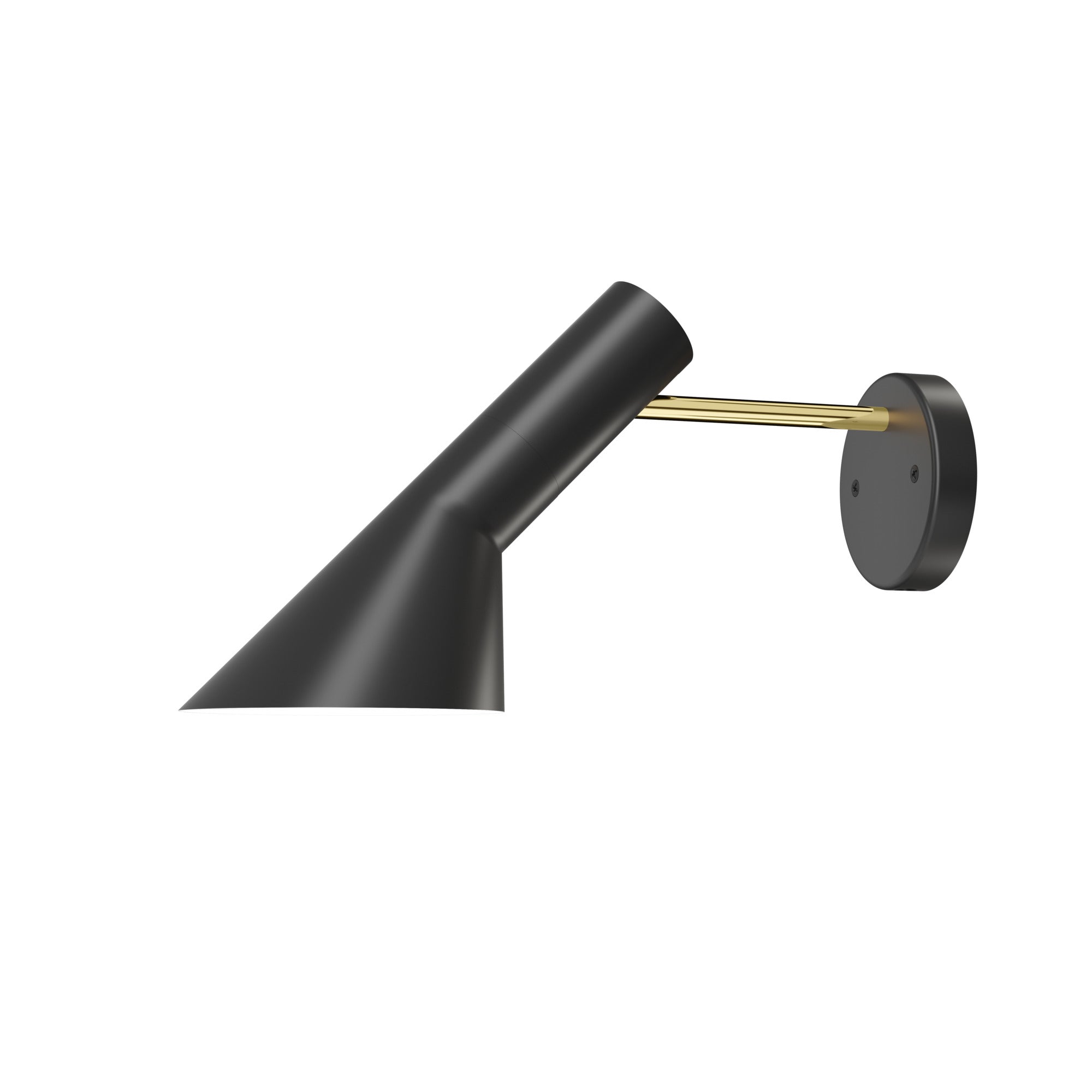 Lampa ścienna AJ czarny z mosiężnym