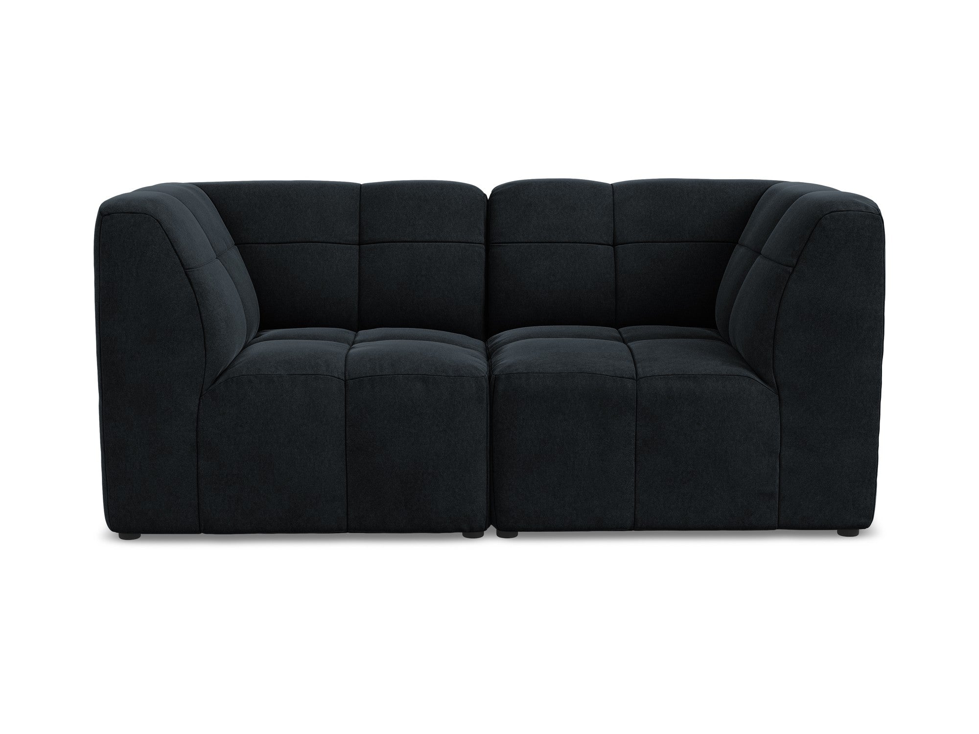 Velvet modular sofa for two ALOHA in royal blue