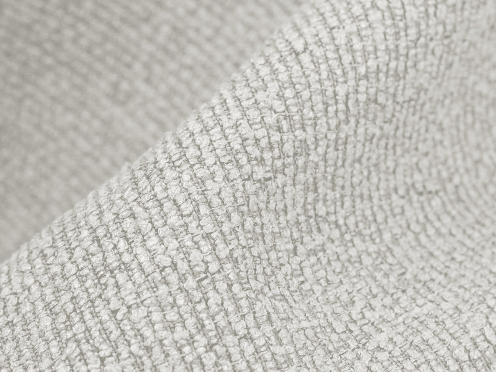 Right-facing modular sofa for 3 people ALOHA white boucle