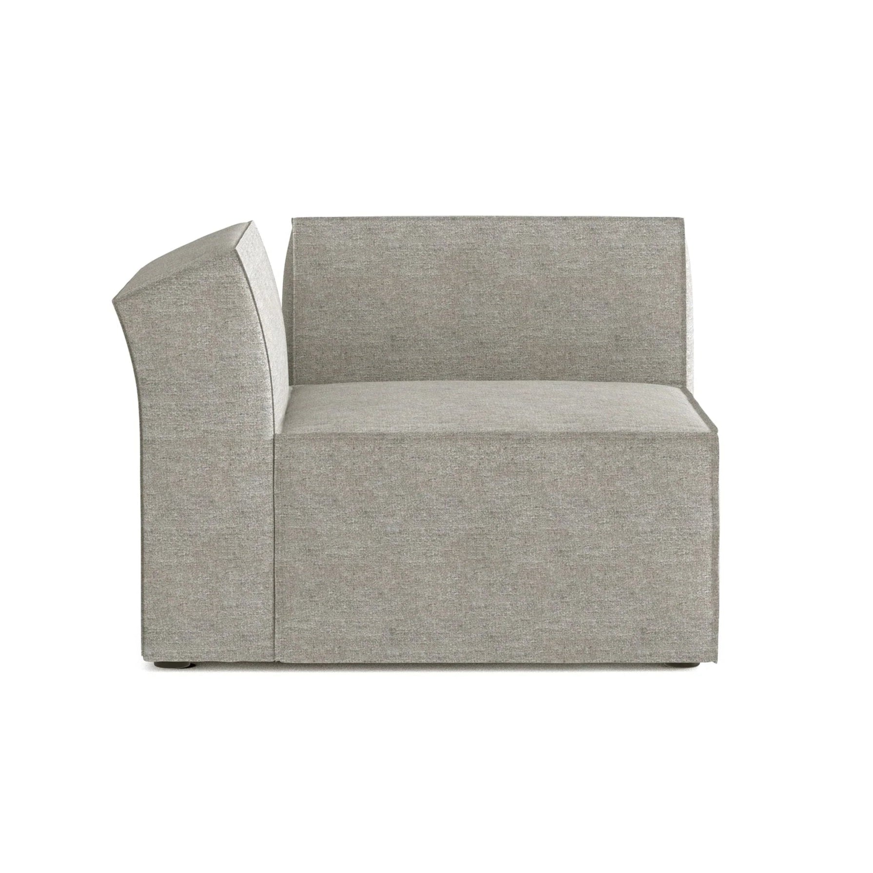 Modulsofa ANDO - linkes Modul in Hellgrau