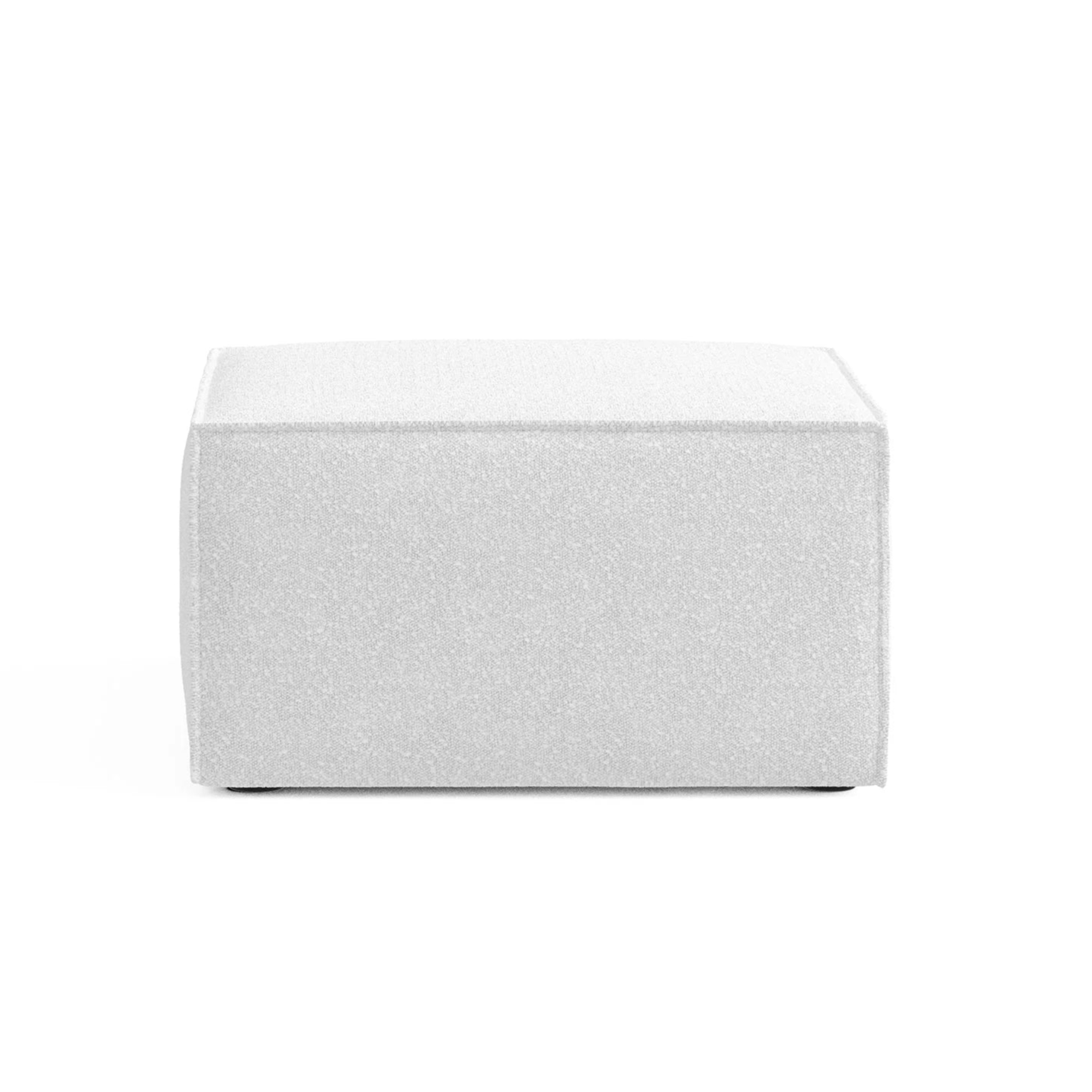 ANDO modular sofa - light gray boucle pouf