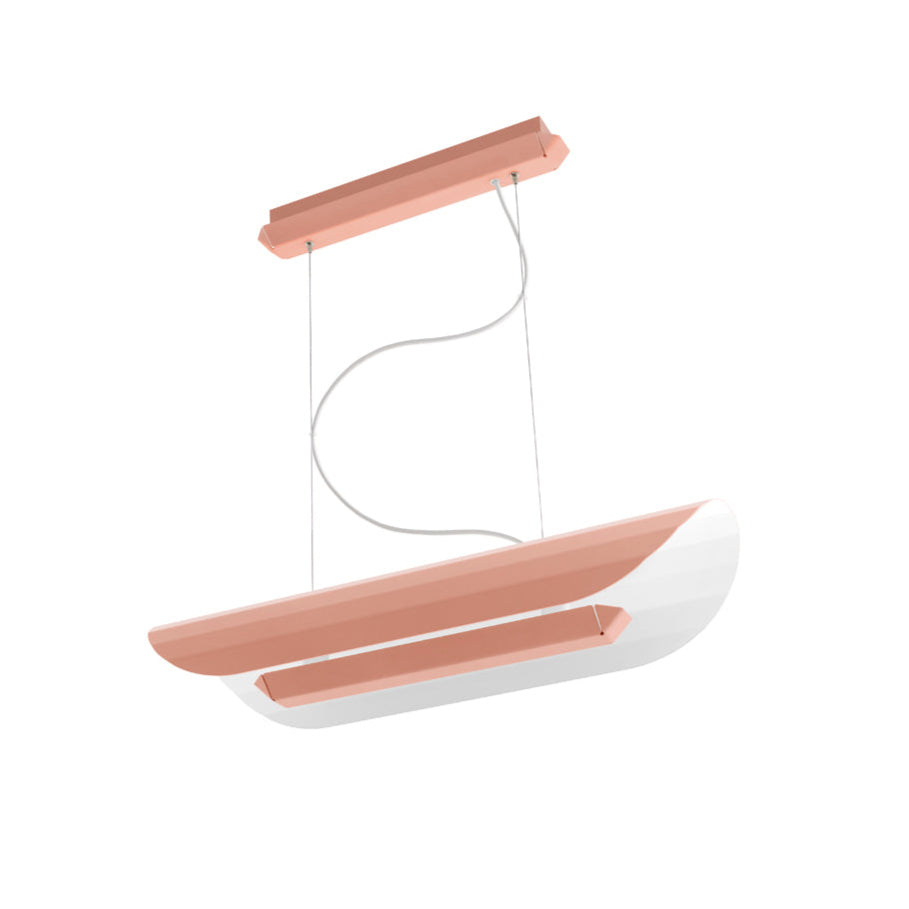 Linear pendant lamp APOLIN broken pink