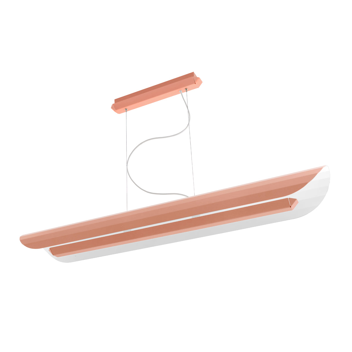 Linear pendant lamp APOLIN broken pink