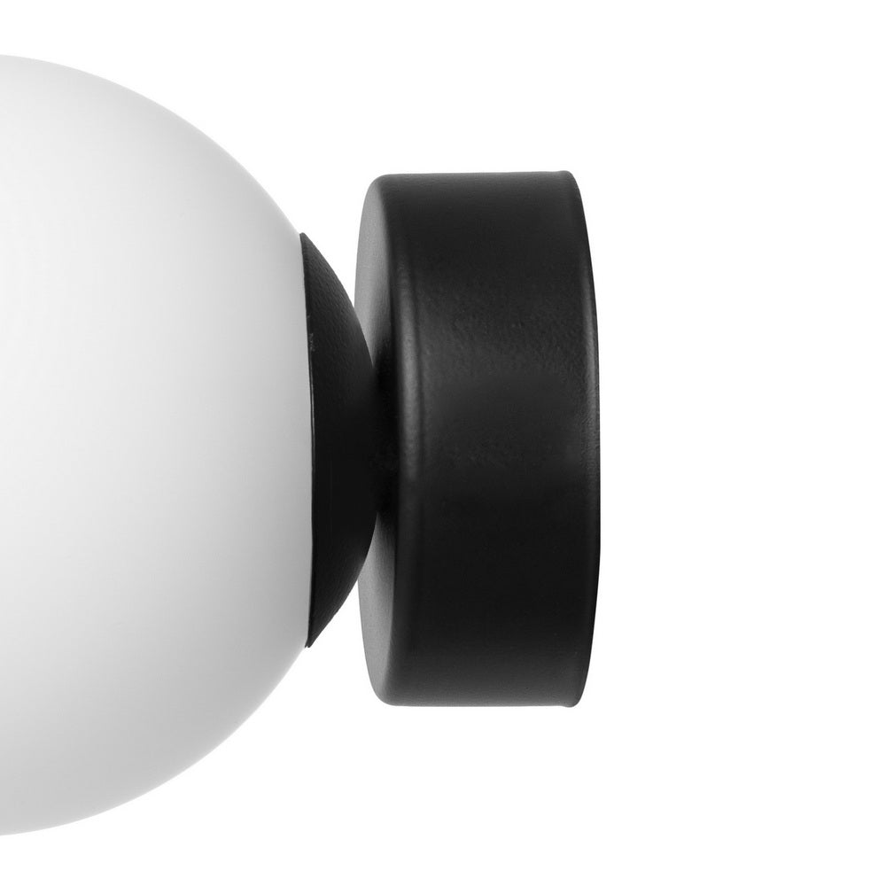 Wandleuchte ASTRA schwarz mit Weiß