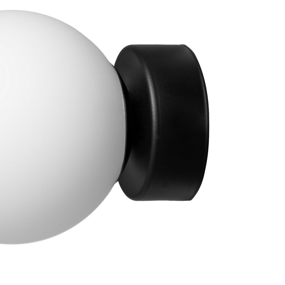Wandleuchte ASTRA schwarz mit Weiß