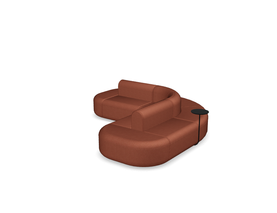 6-Modul-Ecksofa Doppelpolsterte Artico