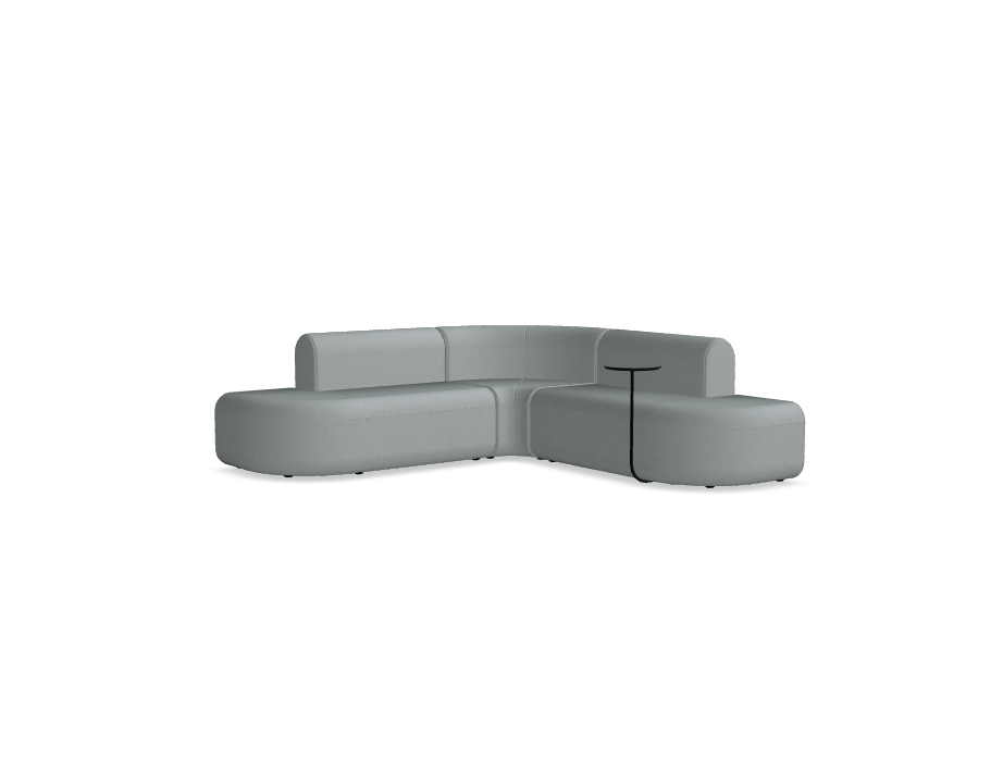 3-Modul-Ecksofa, gepolsterter Artico