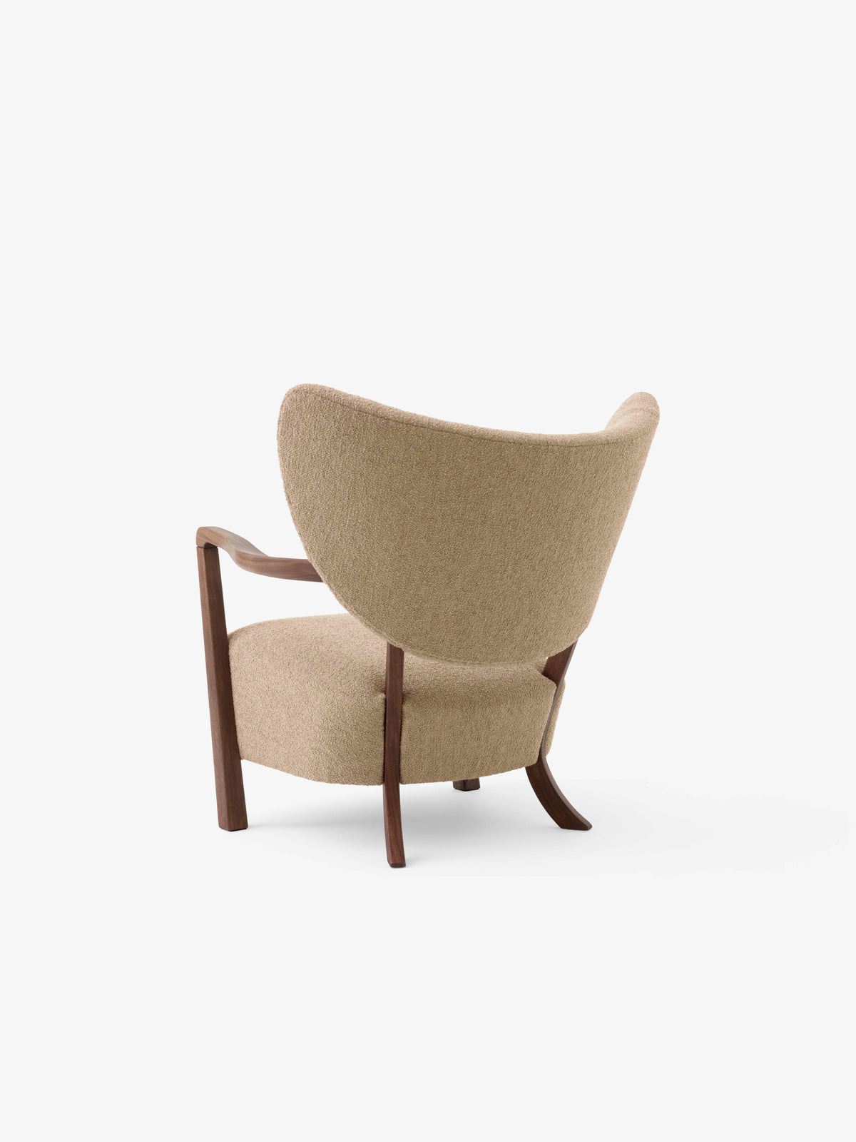 Upholstered WULFF ATD2 Armchair with Walnut Base