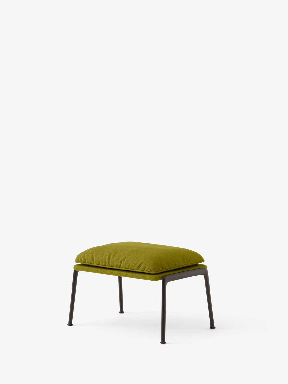 Upholstered MUNO LN20 footrest with a black base