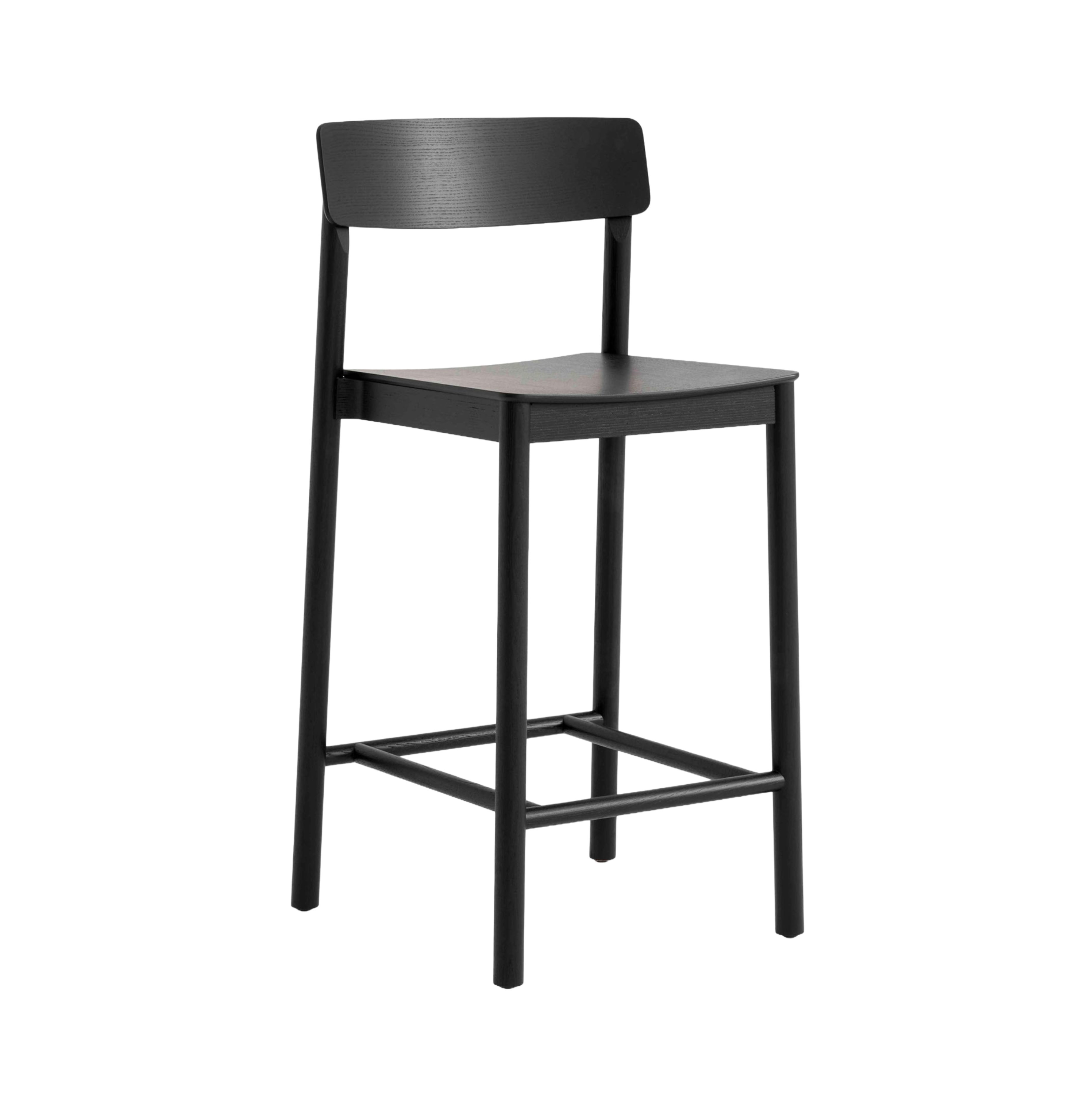 BETTY stool in black lacquered ash