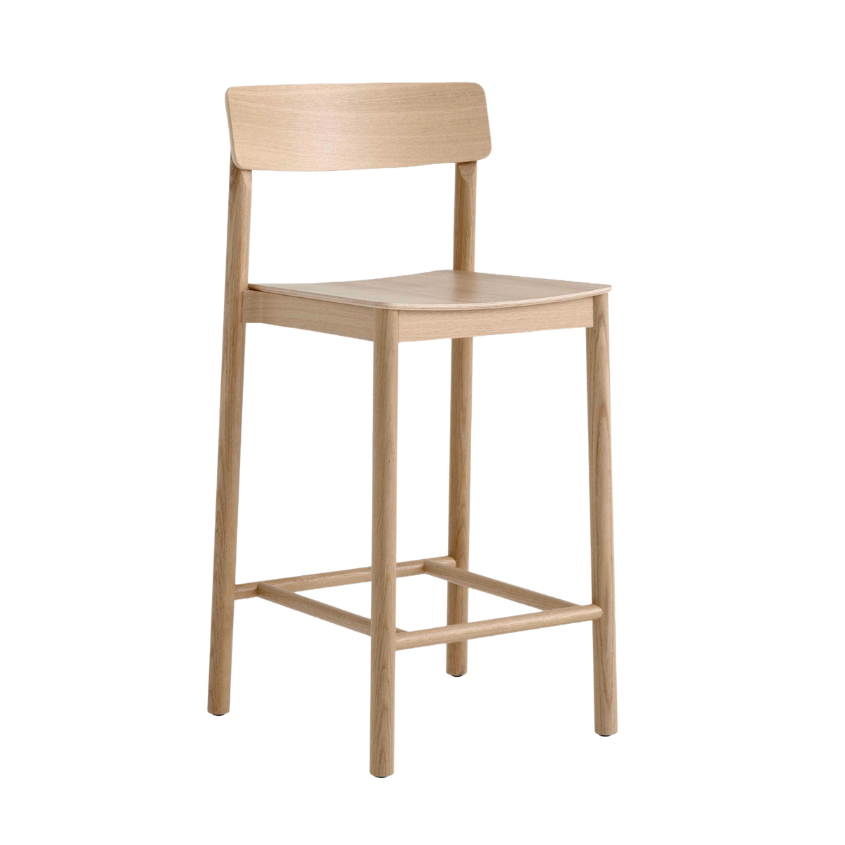 BETTY stool in lacquered oak