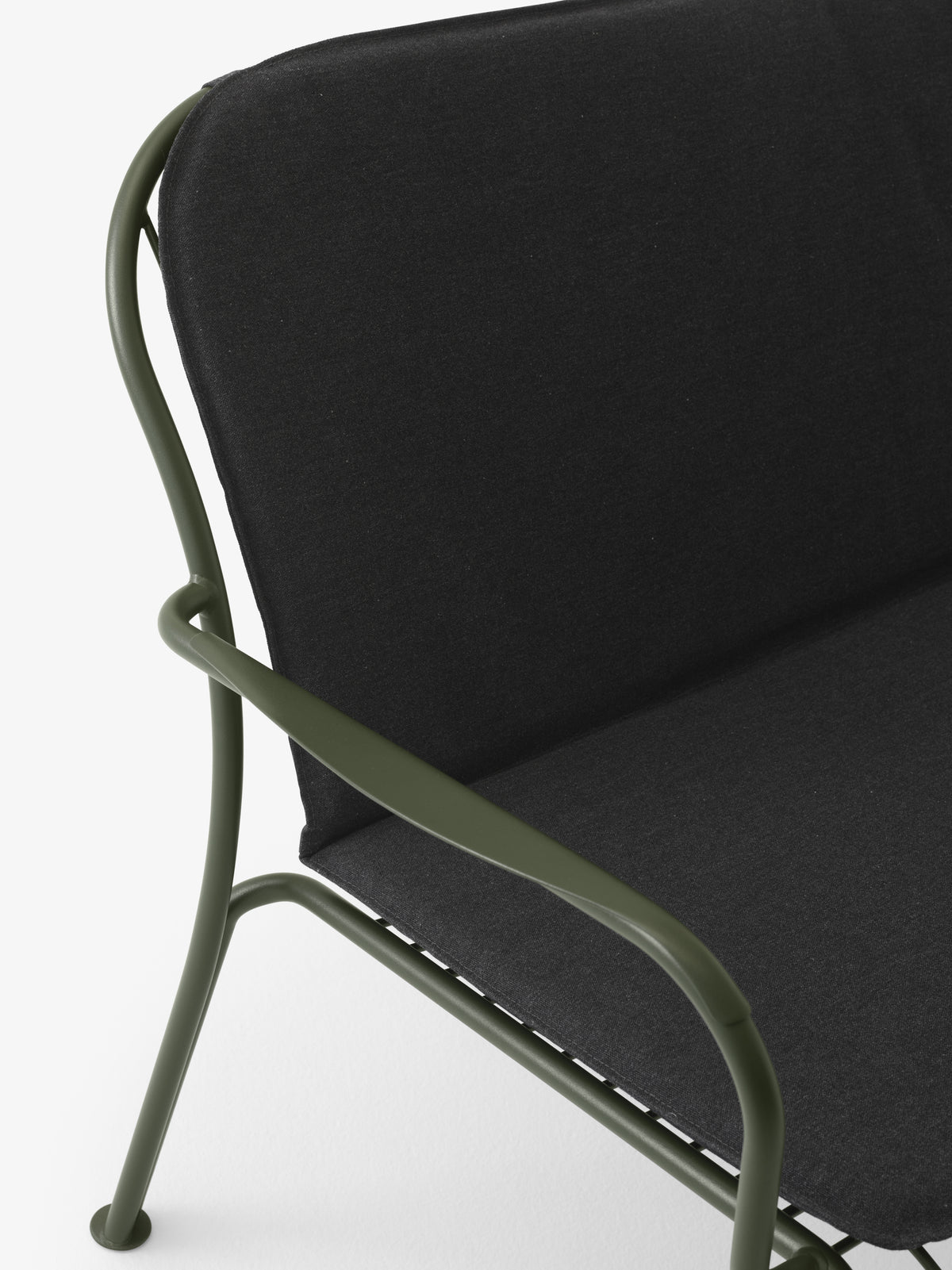 THORVALD SC110 dark green outdoor bench with armrests