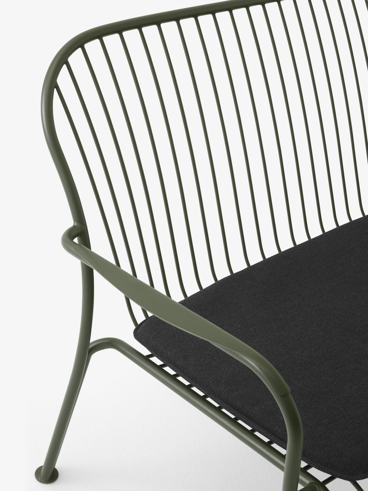 THORVALD SC110 dark green outdoor bench with armrests