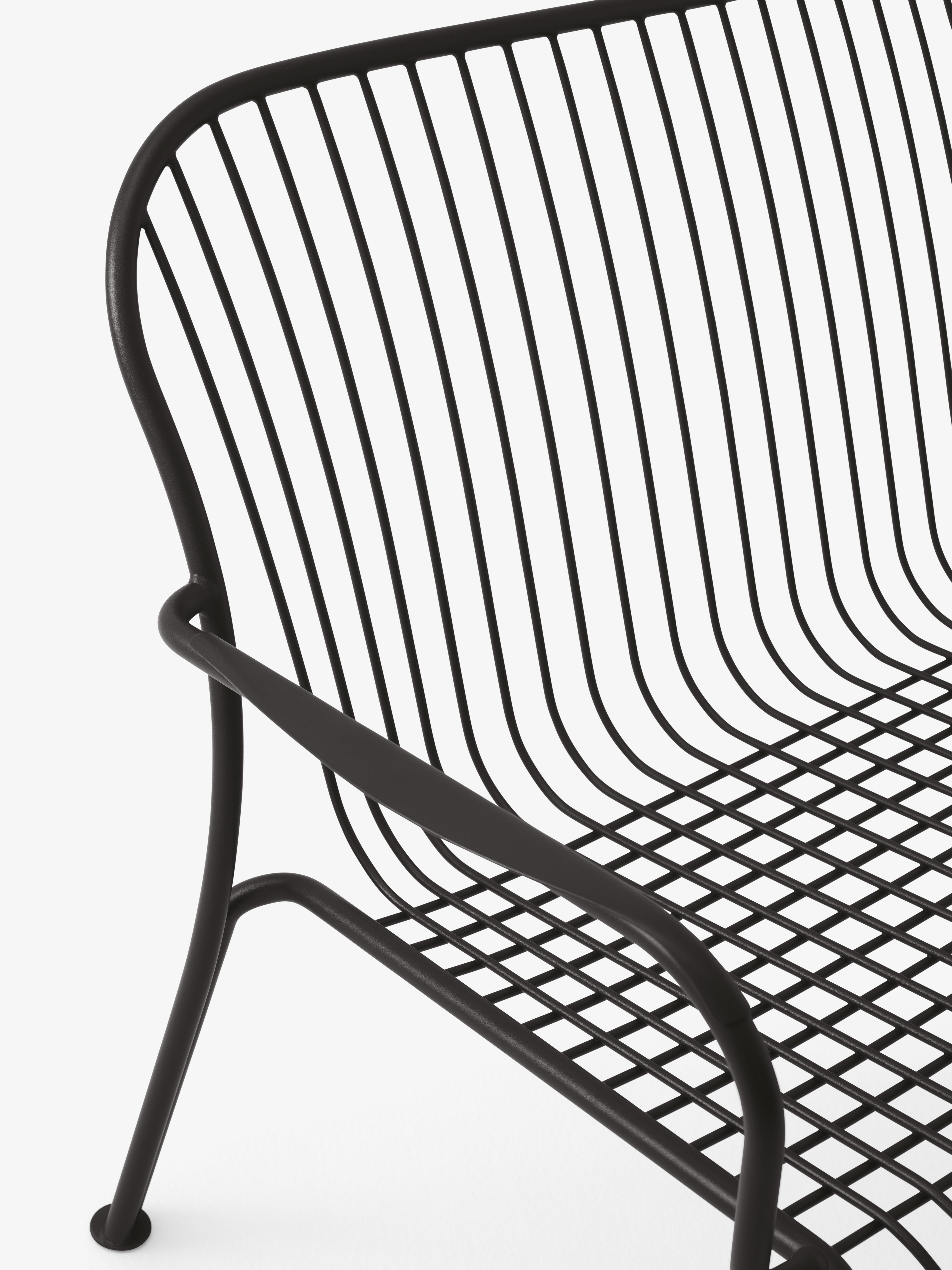 Outdoor bench with armrests THORVALD SC110 black