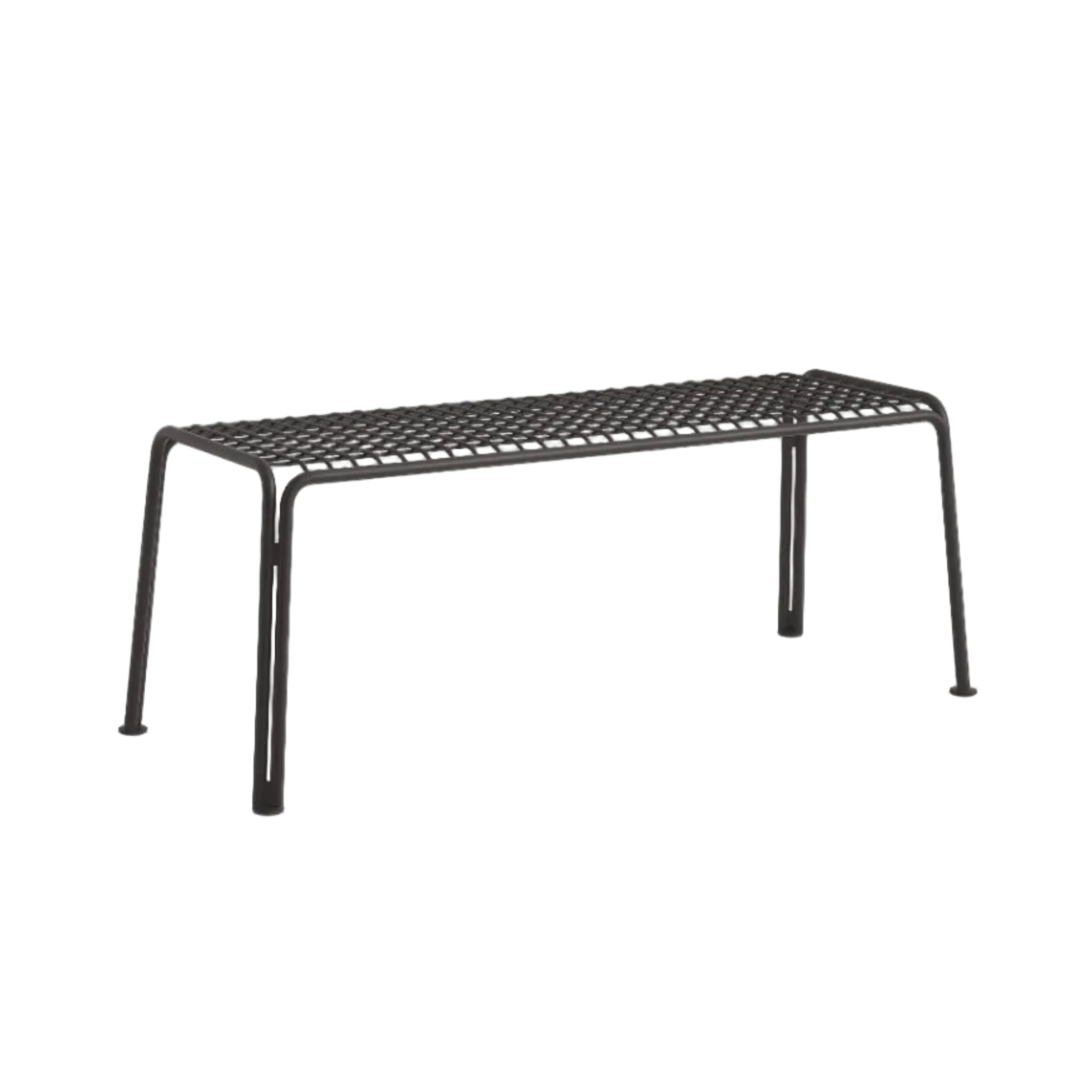 THORVALD SC112 black outdoor bench without backrest