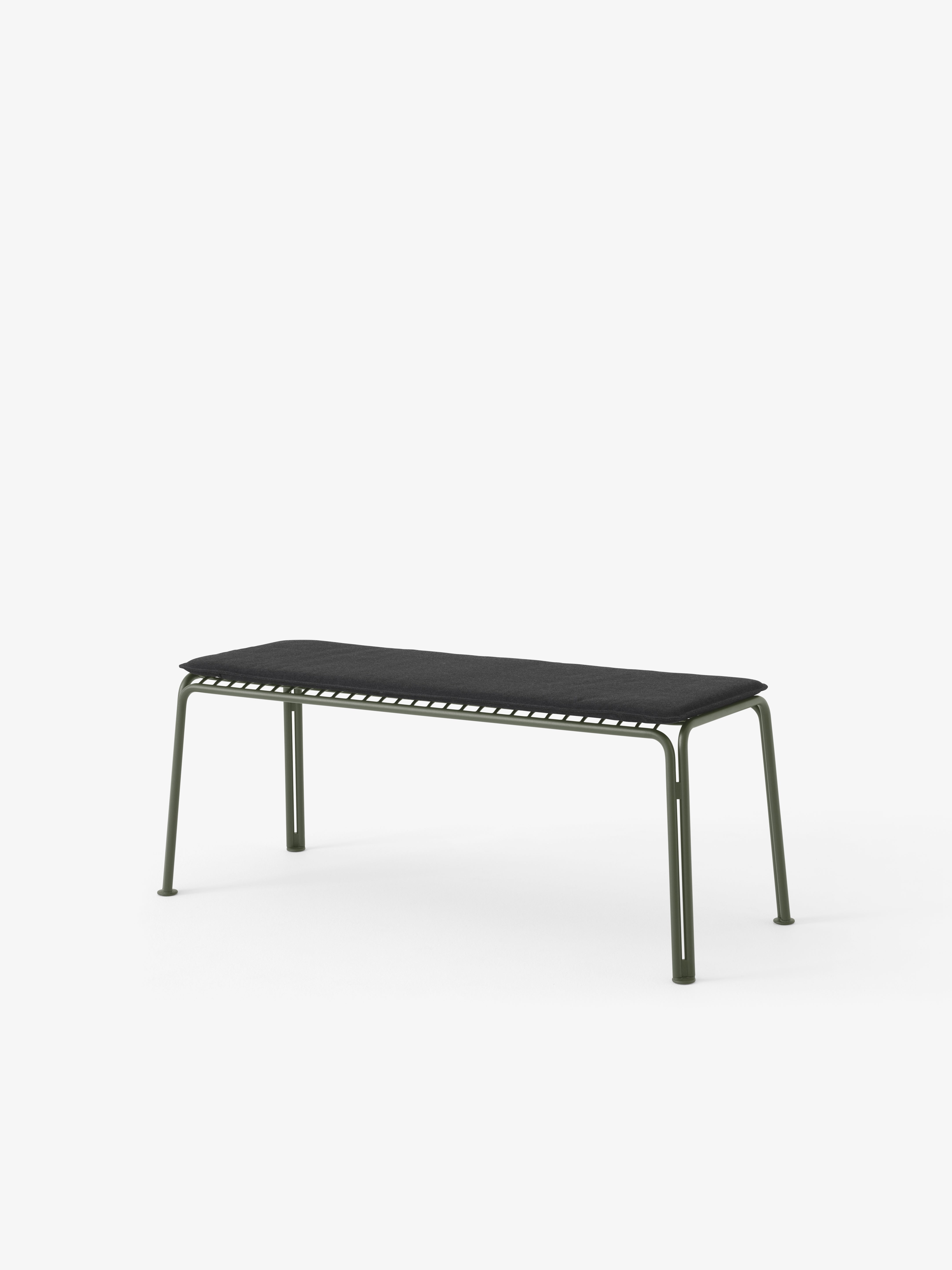 THORVALD SC112 dark green outdoor bench without backrest