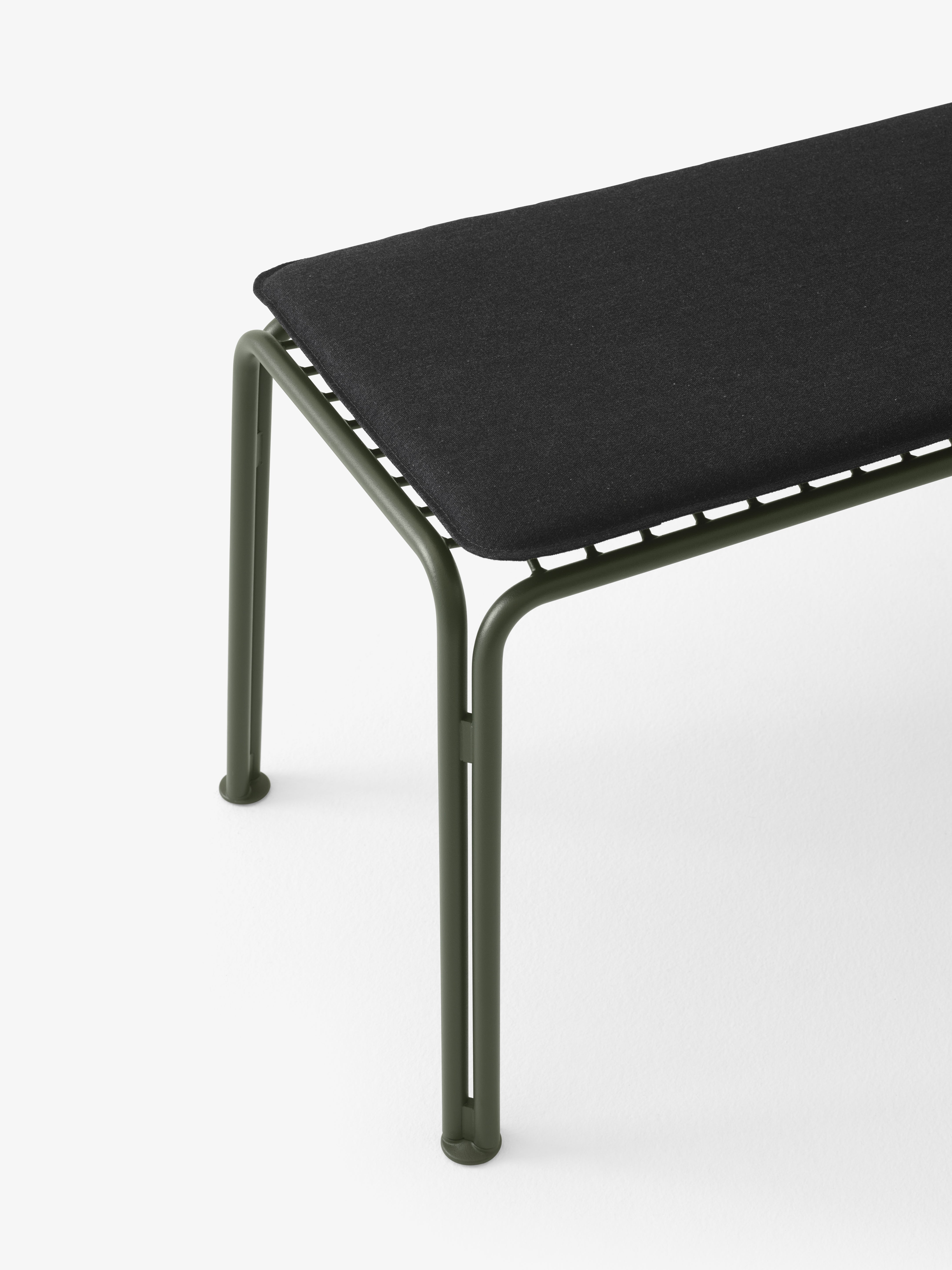 THORVALD SC112 dark green outdoor bench without backrest