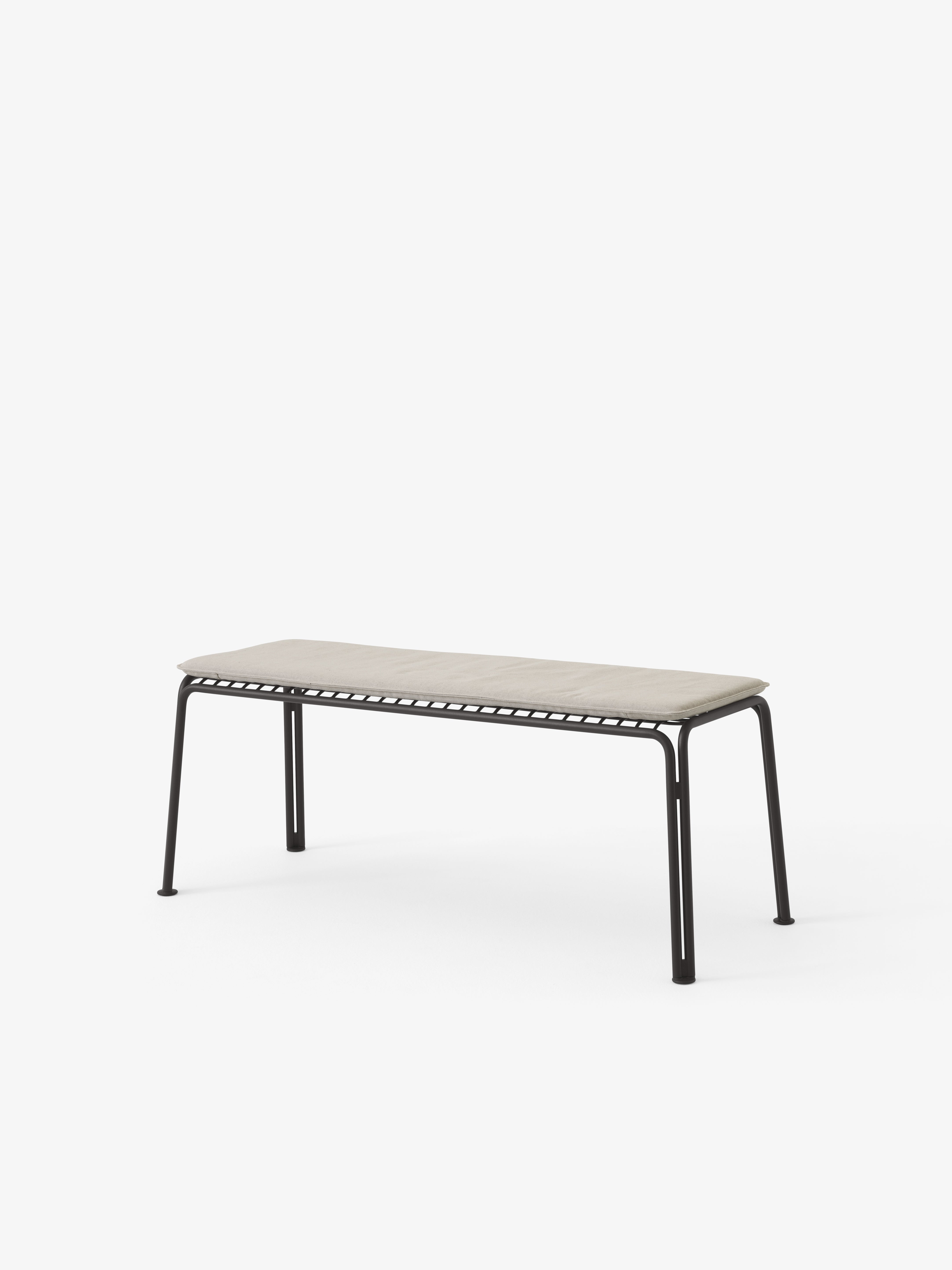 THORVALD SC112 black outdoor bench without backrest