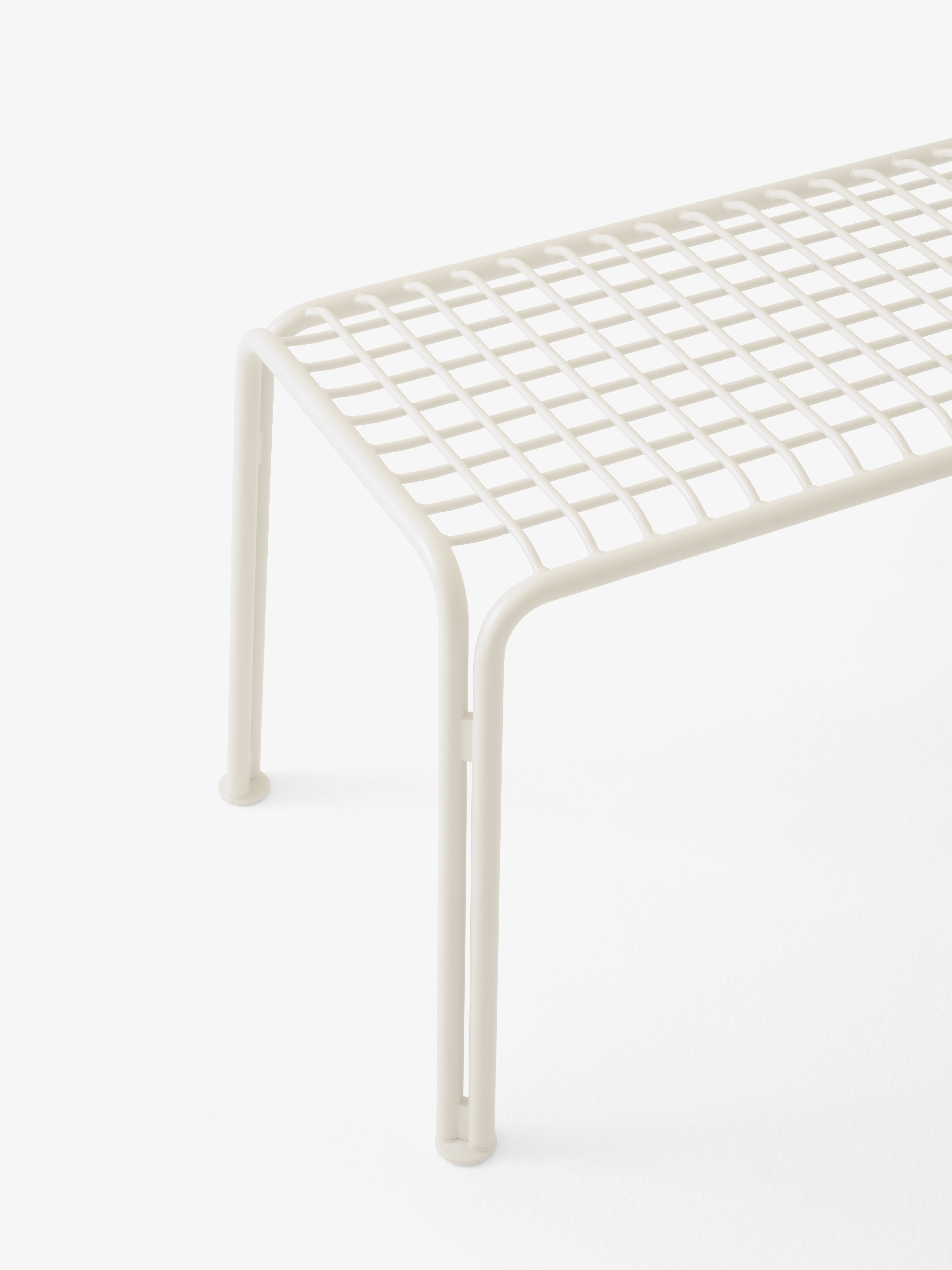 THORVALD SC112 ivory outdoor bench without backrest