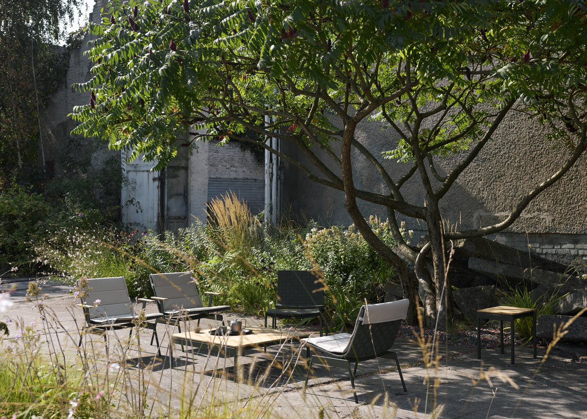 Outdoor armchair with armrests VILLE AV45 black