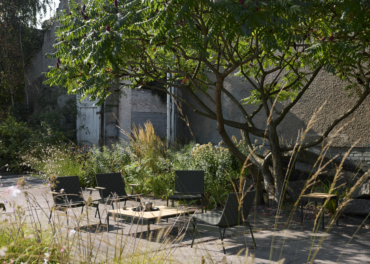 Outdoor armchair with armrests VILLE AV45 black