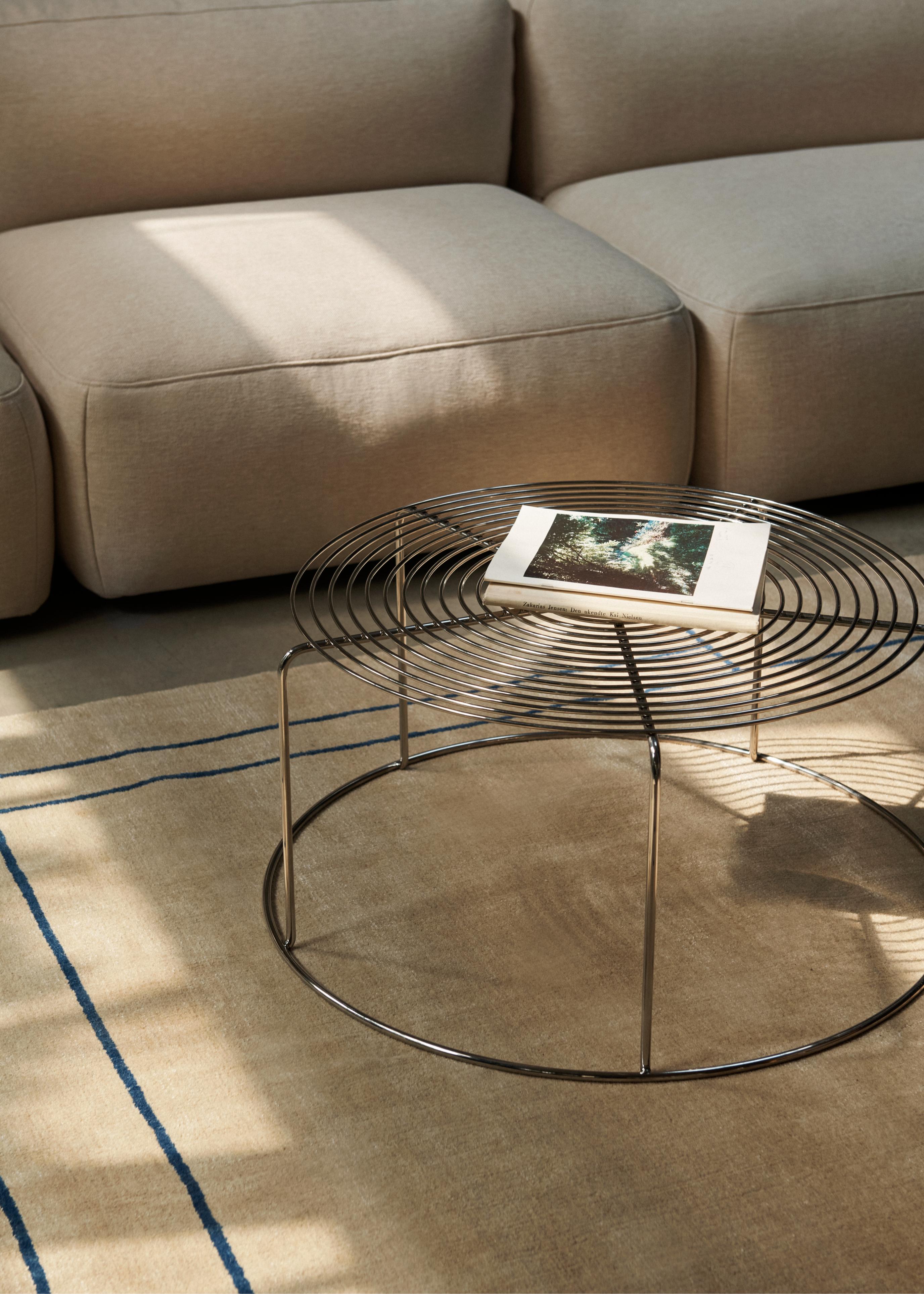 WIRE VP17 Coffee Table, Polished Steel