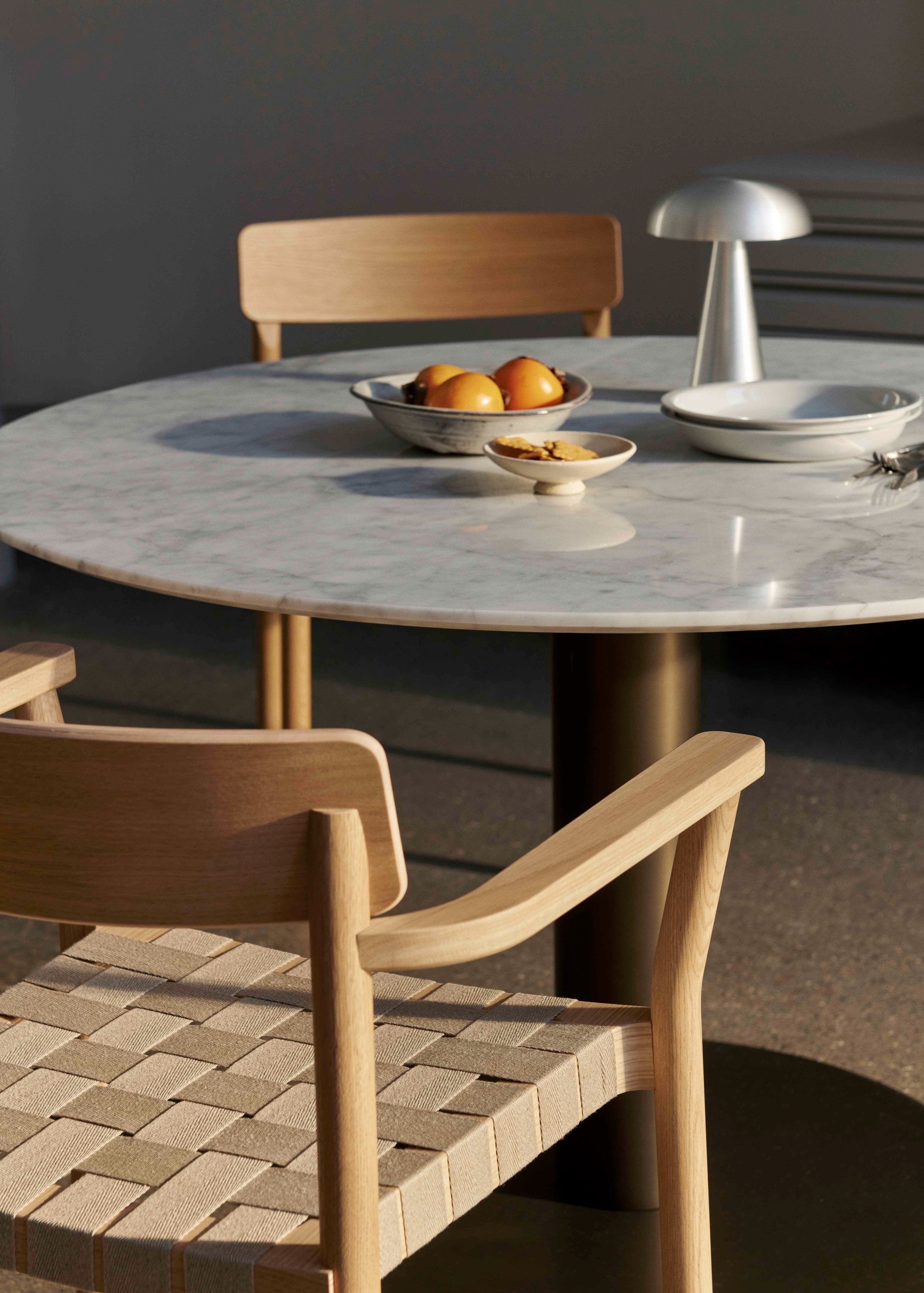 BETTY TK9 Armchair with Beige Woven Seat and Black Lacquered Ash
