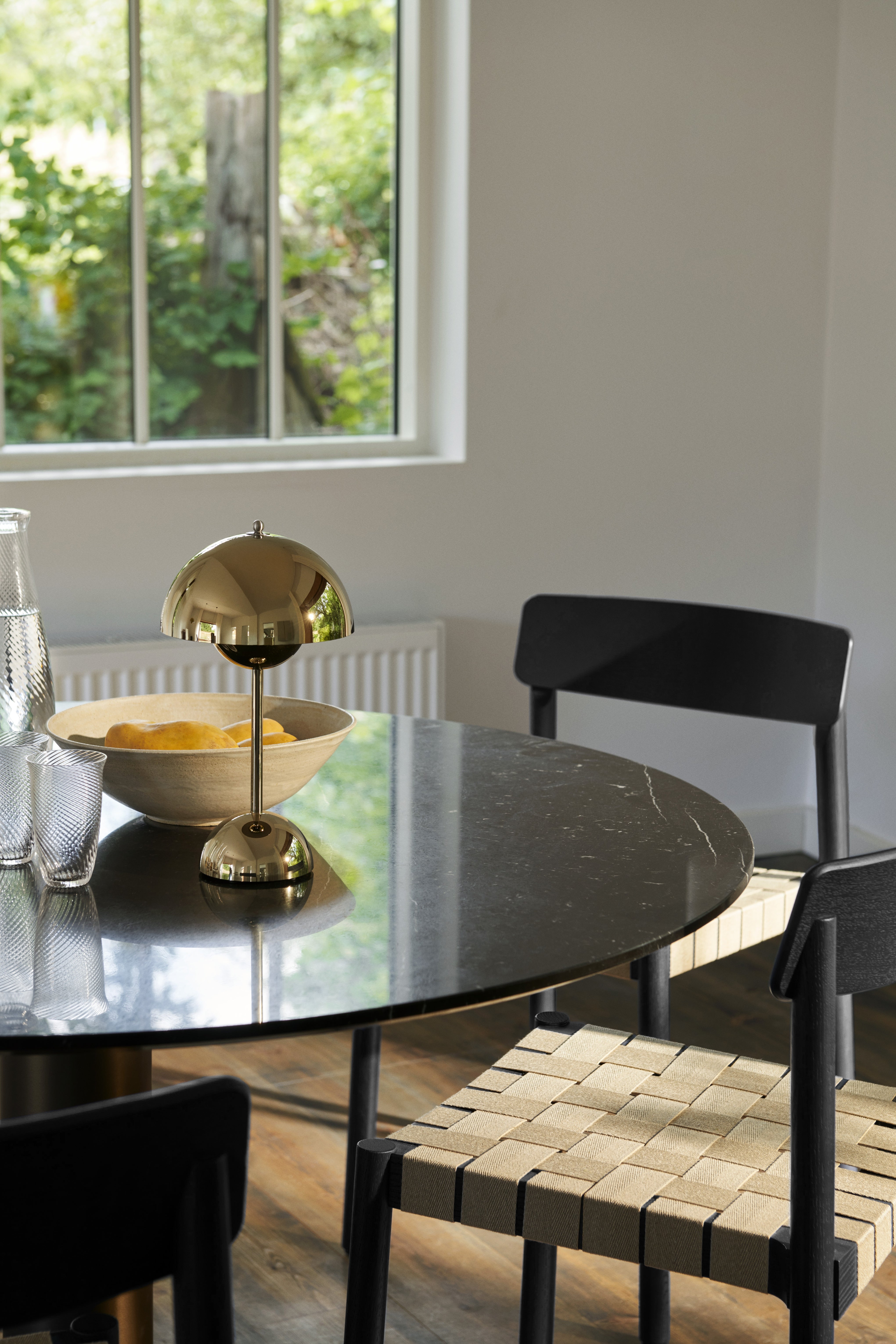 FLOWERPOT VP9 Portable Lamp in Brass