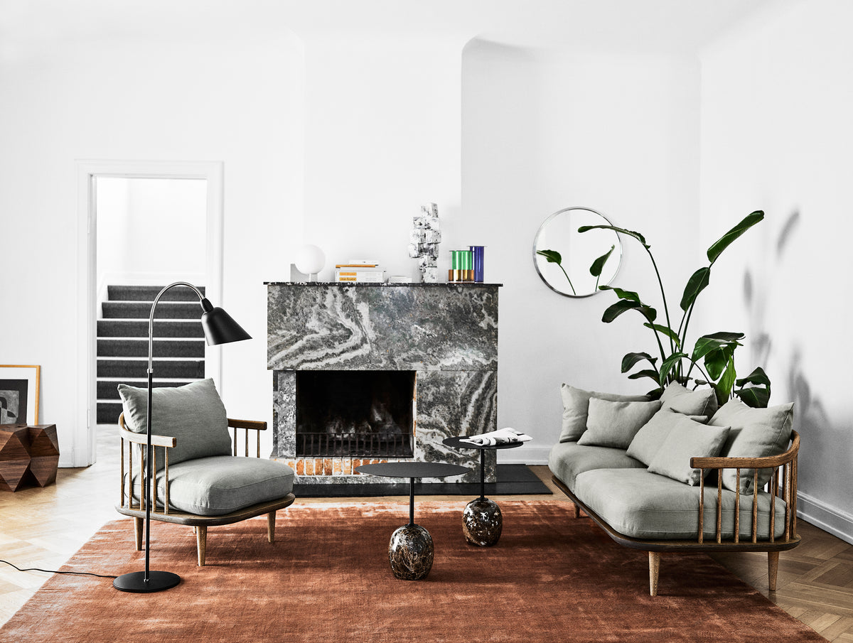 Wall mirror SILLON SH7 with a brass frame
