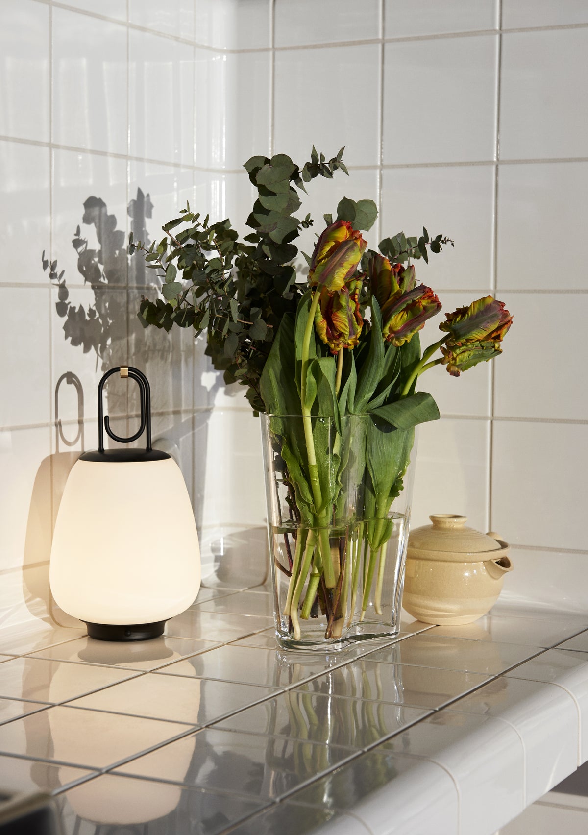 Portable outdoor lamp LUCCA SC51 white with black finish