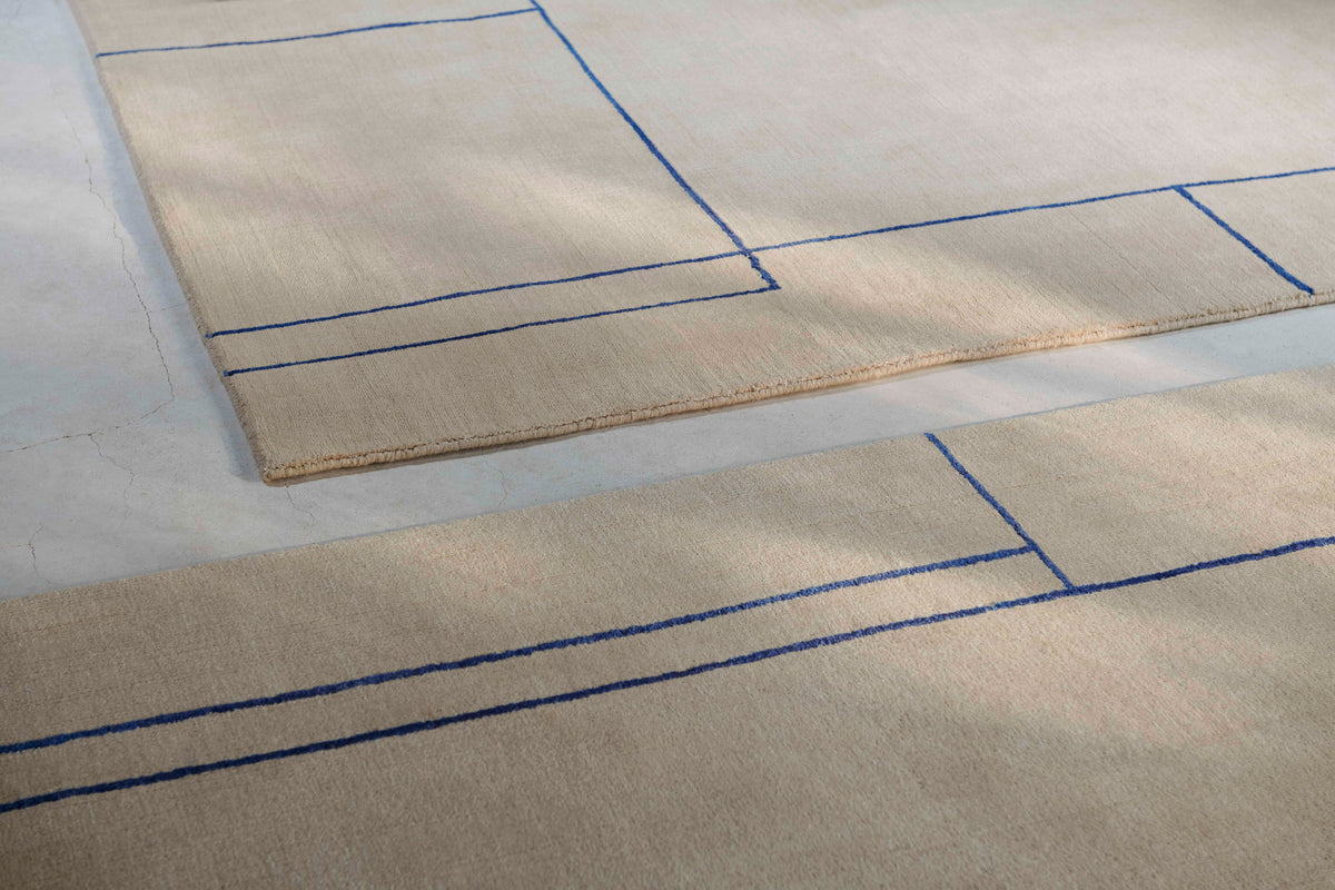 CRUISE brown rug with burgundy
