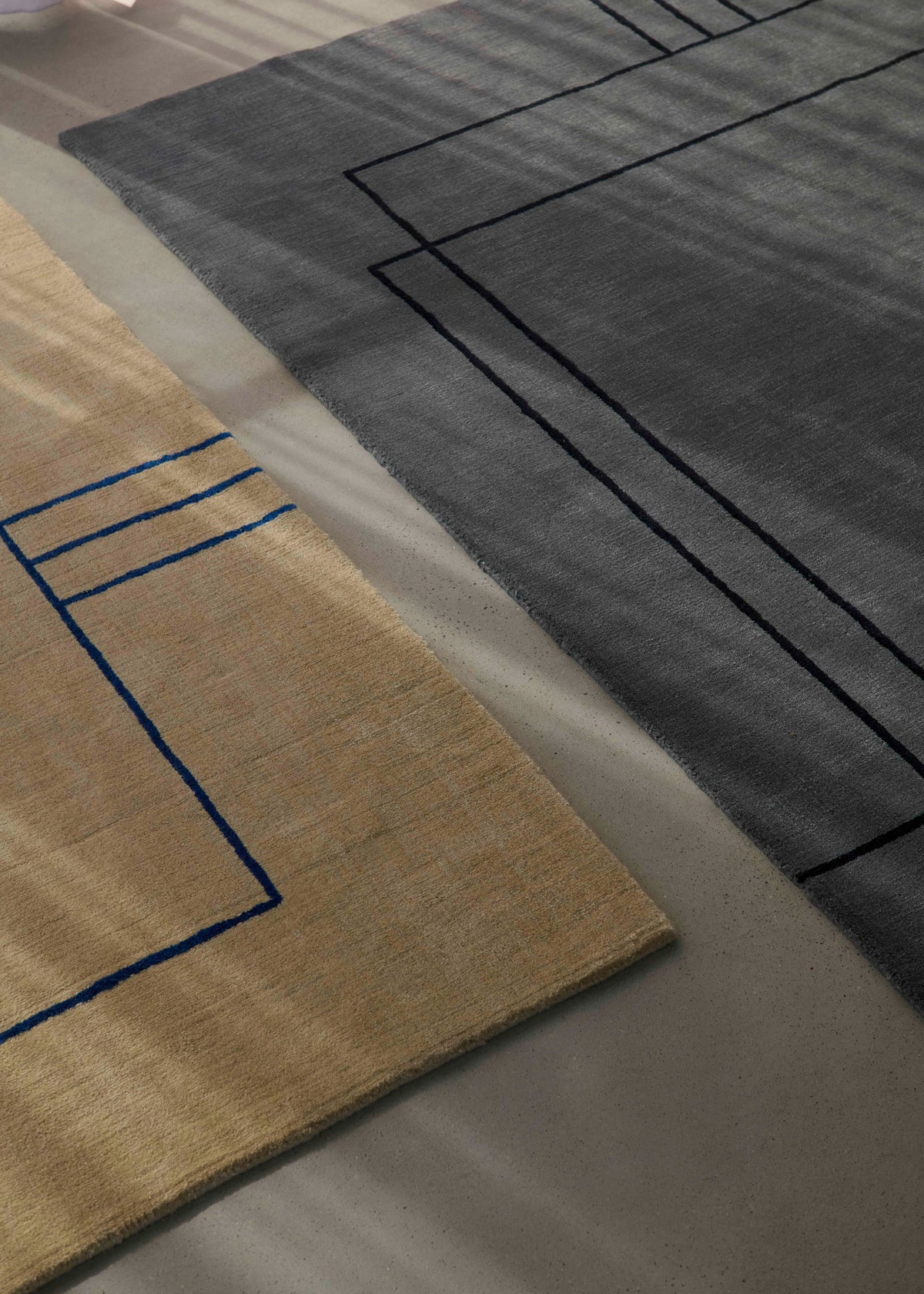 CRUISE brown rug with burgundy