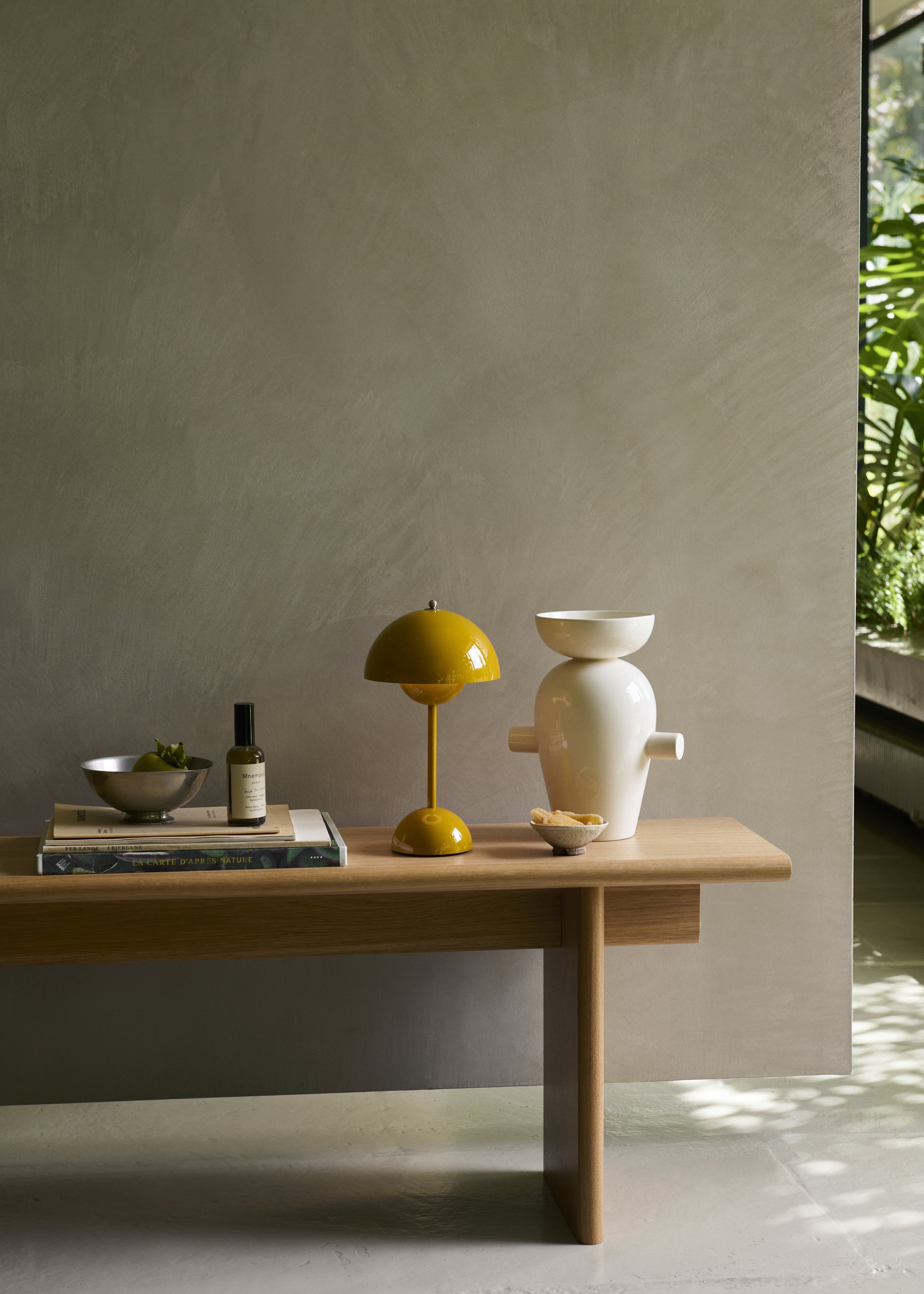 FLOWERPOT VP9 Portable Lamp in Mustard