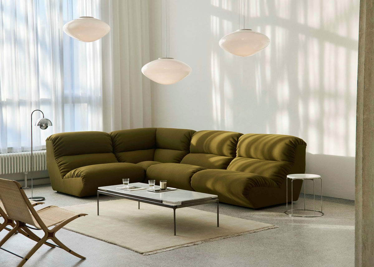 Upholstered corner module modular sofa HI LO AV55