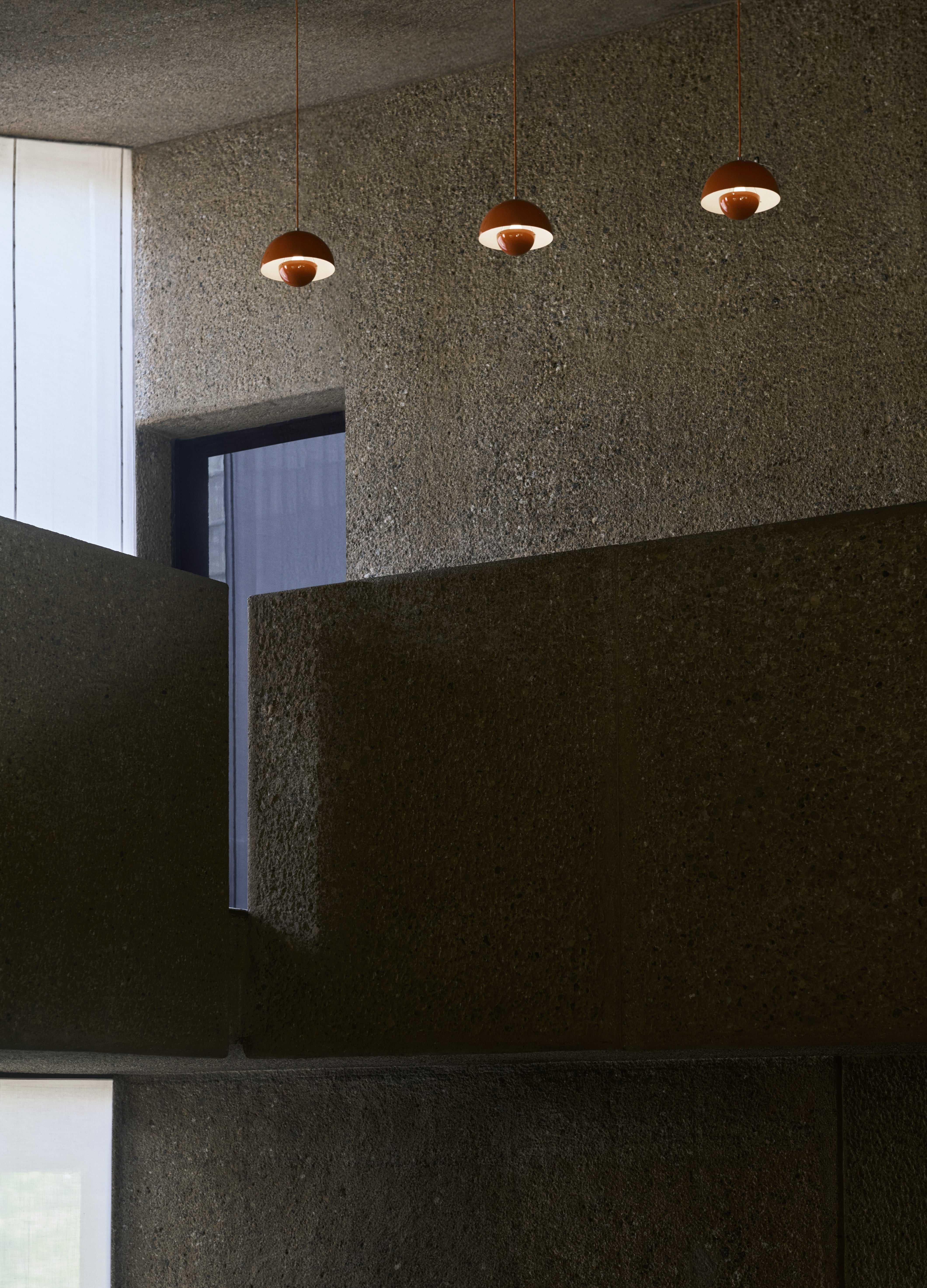FLOWERPOT pendant lamp in orange