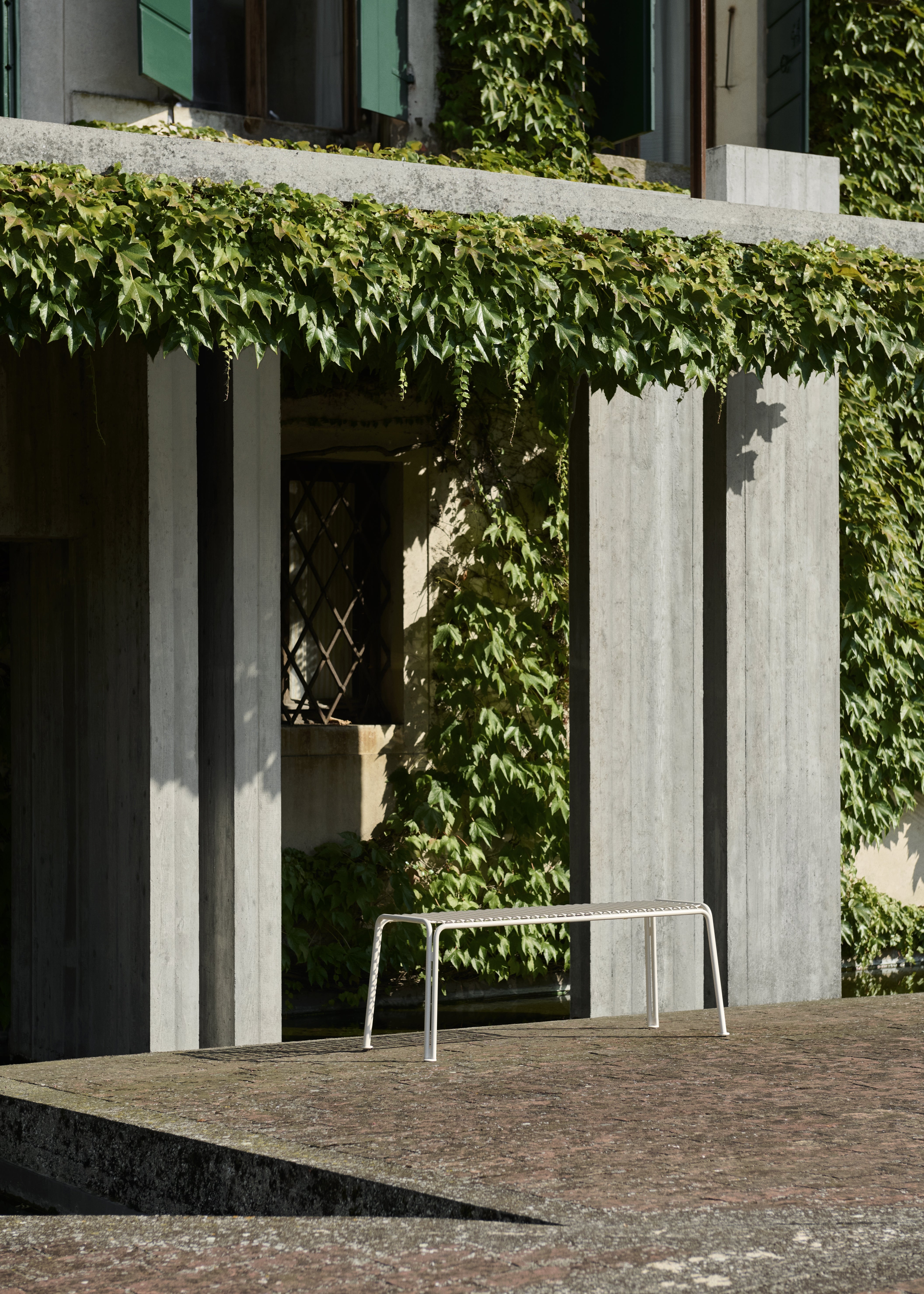 THORVALD SC112 dark green outdoor bench without backrest