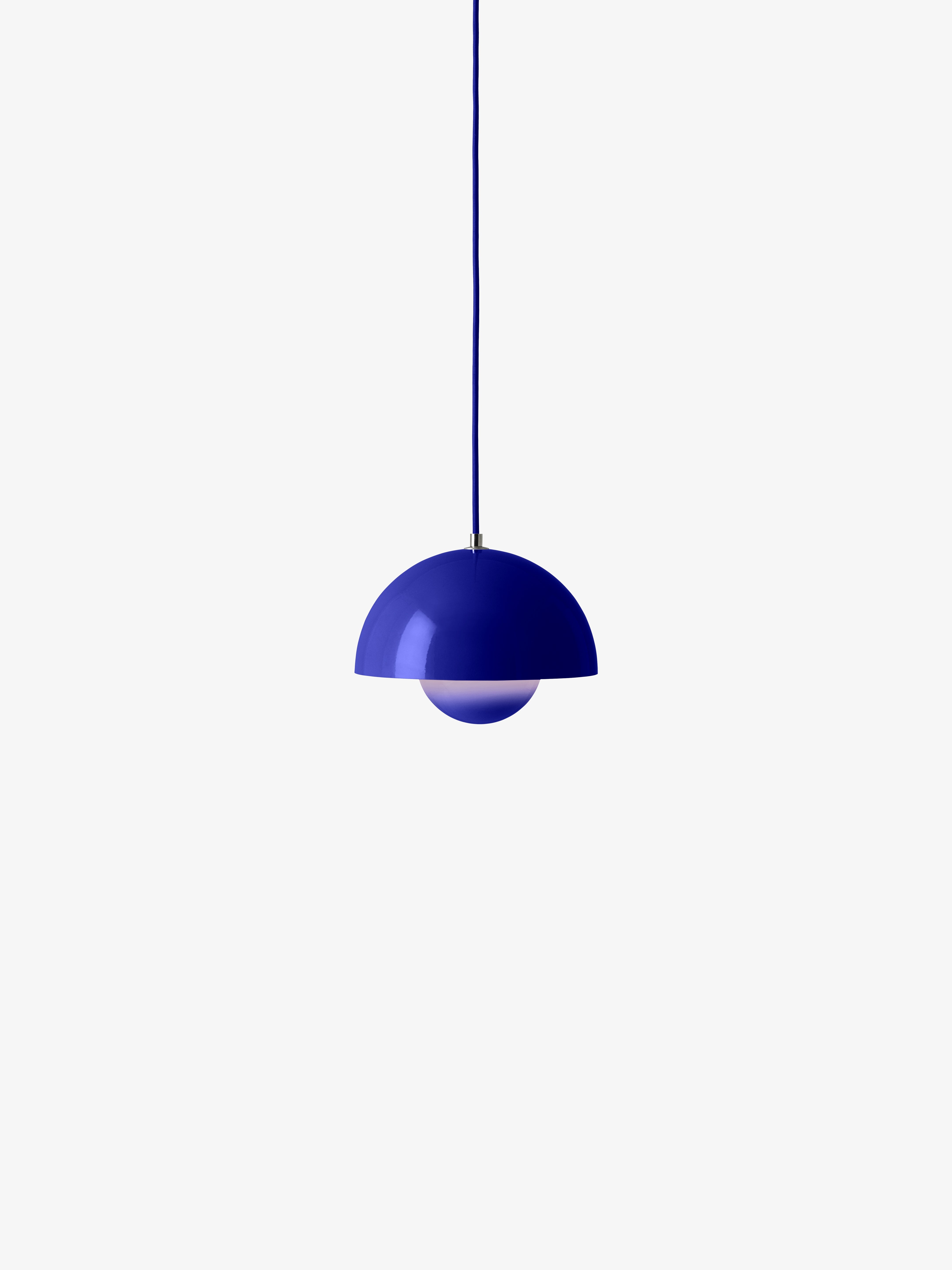 FLOWERPOT cobalt pendant lamp