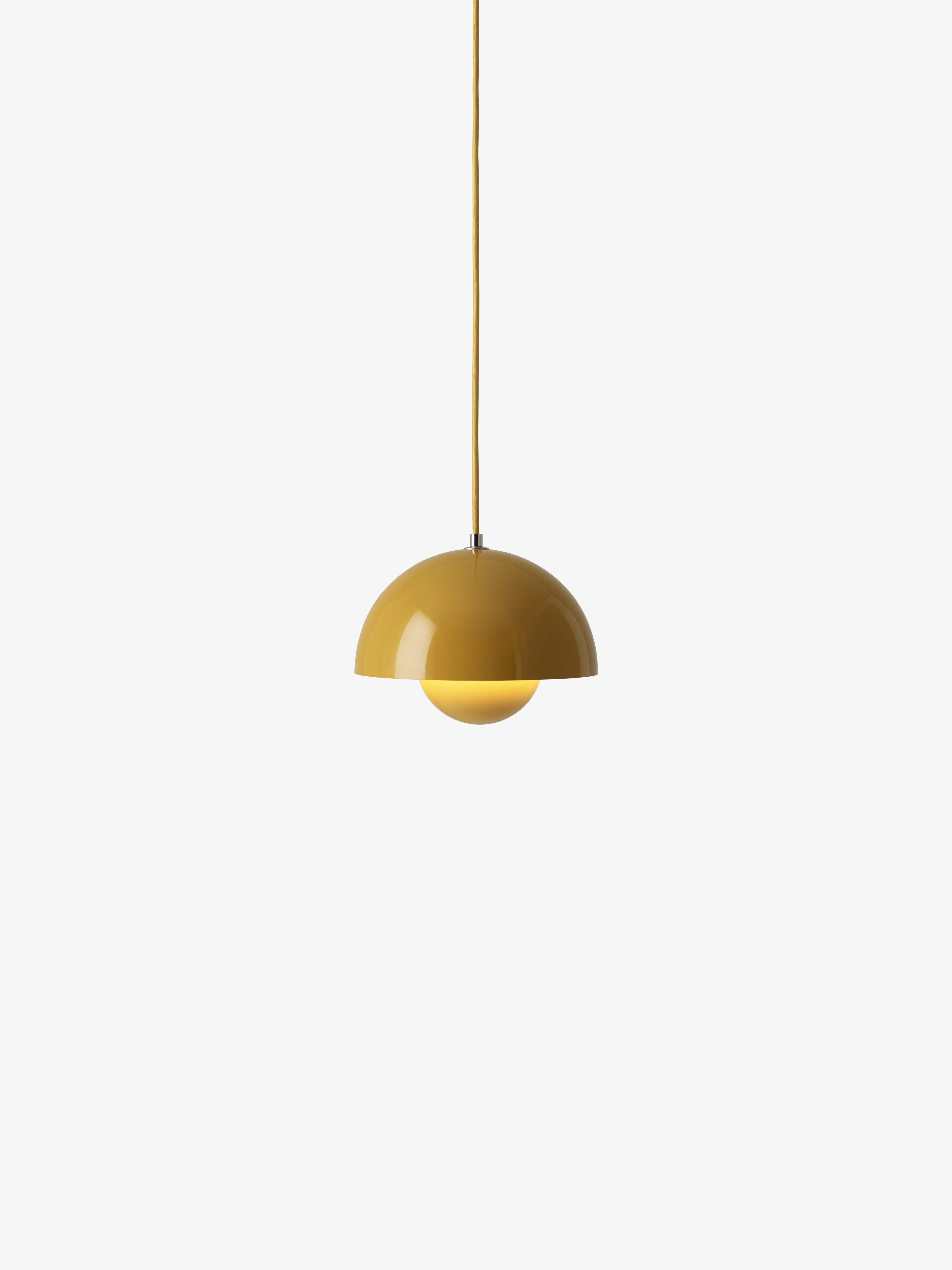 FLOWERPOT pendant lamp in mustard