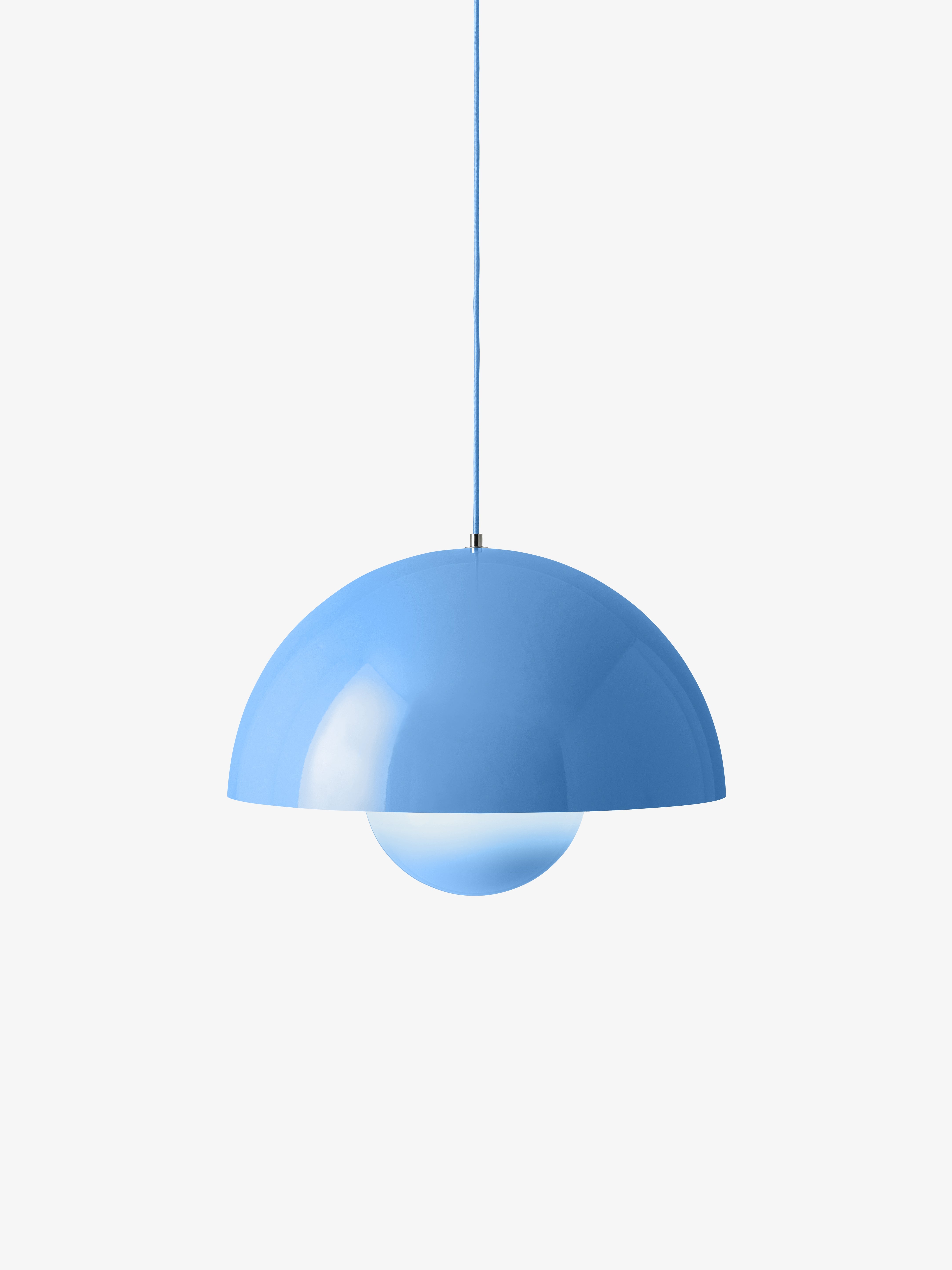 FLOWERPOT pendant lamp in blue
