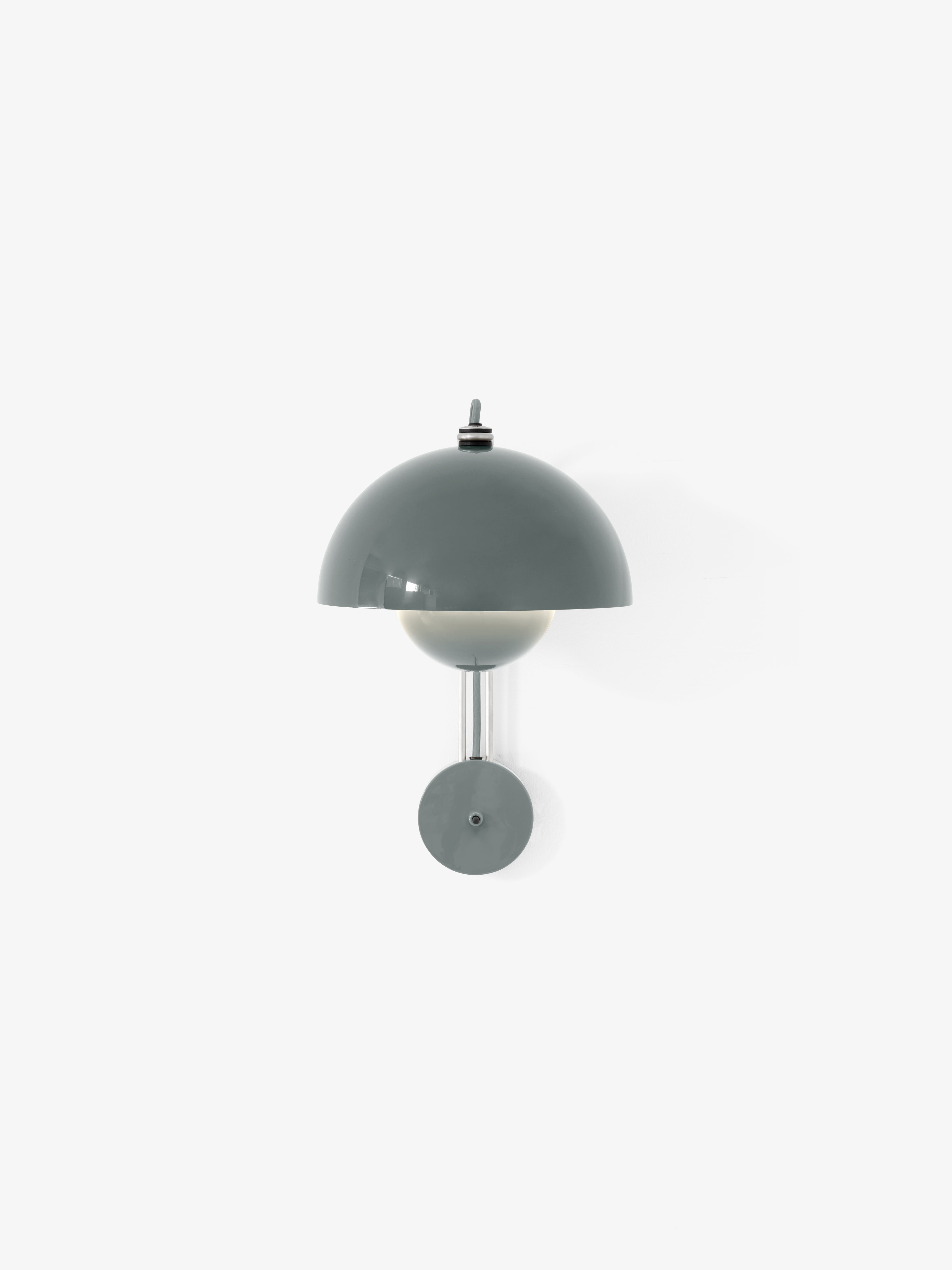 FLOWERPOT VP8 Wall Lamp in Gray-Blue