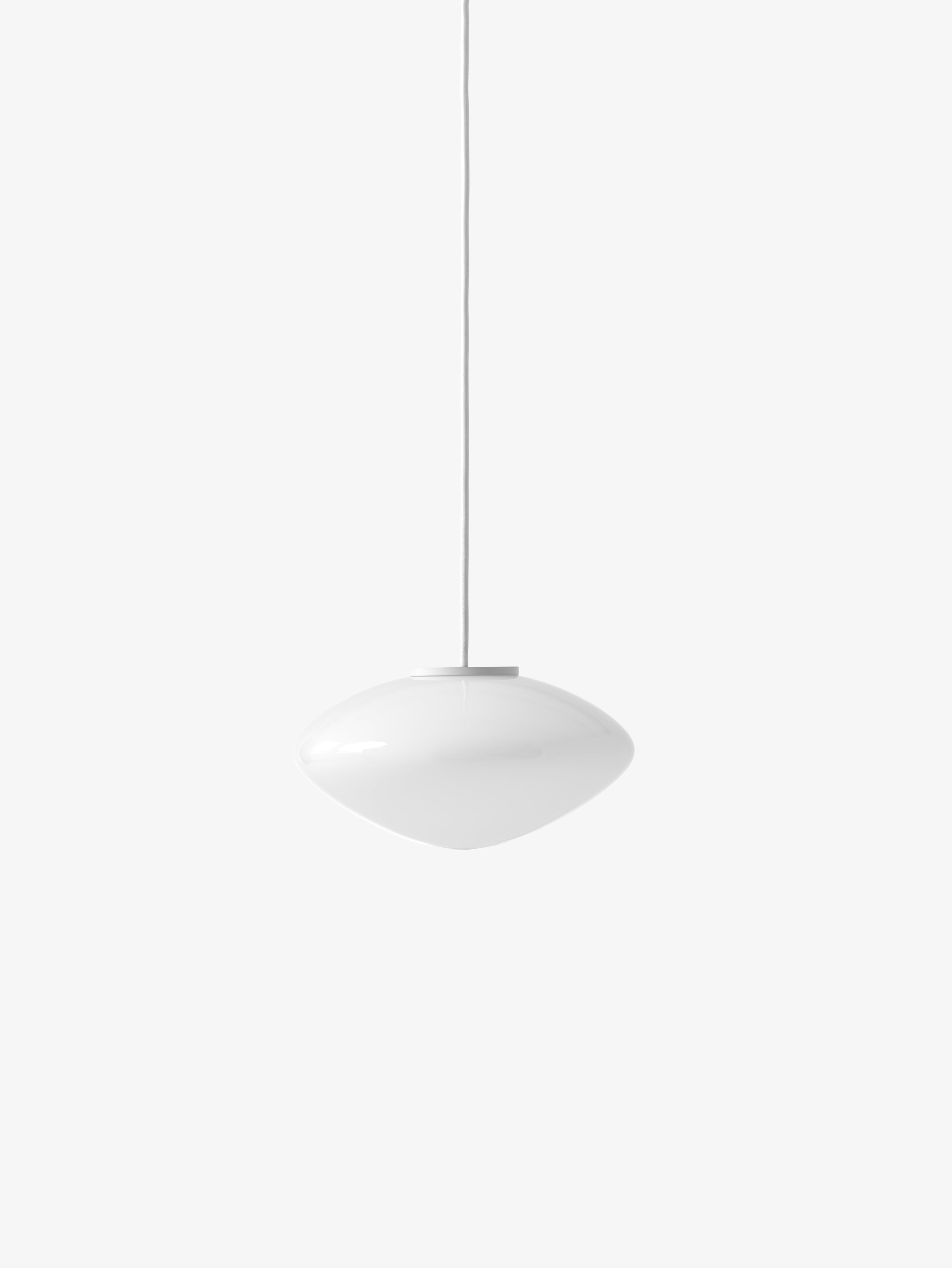 Pendant lamp MIST with opal shade